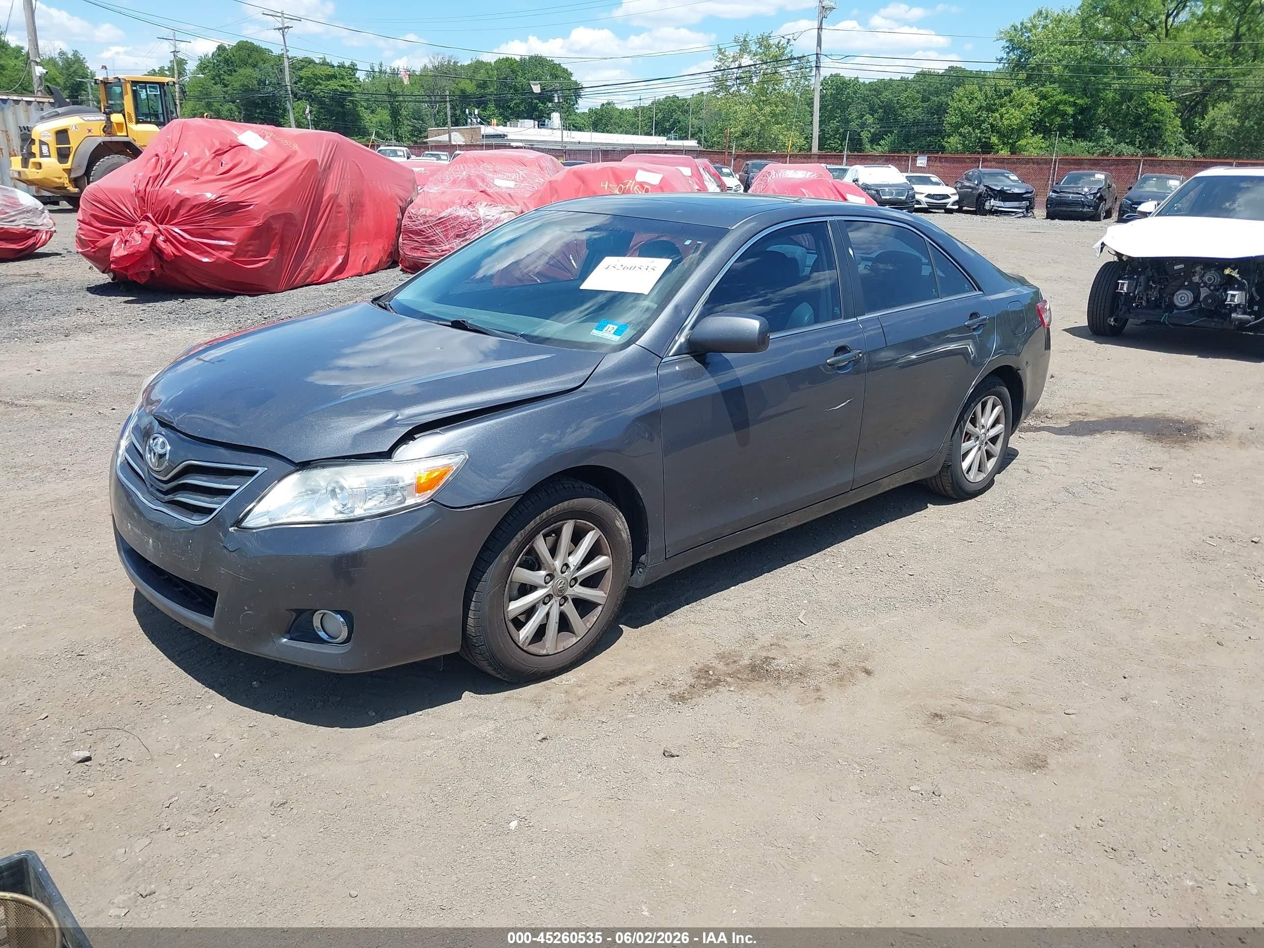 2011 Toyota Camry Xle V6 Gray vin: 4T1BK3EK1BU624525