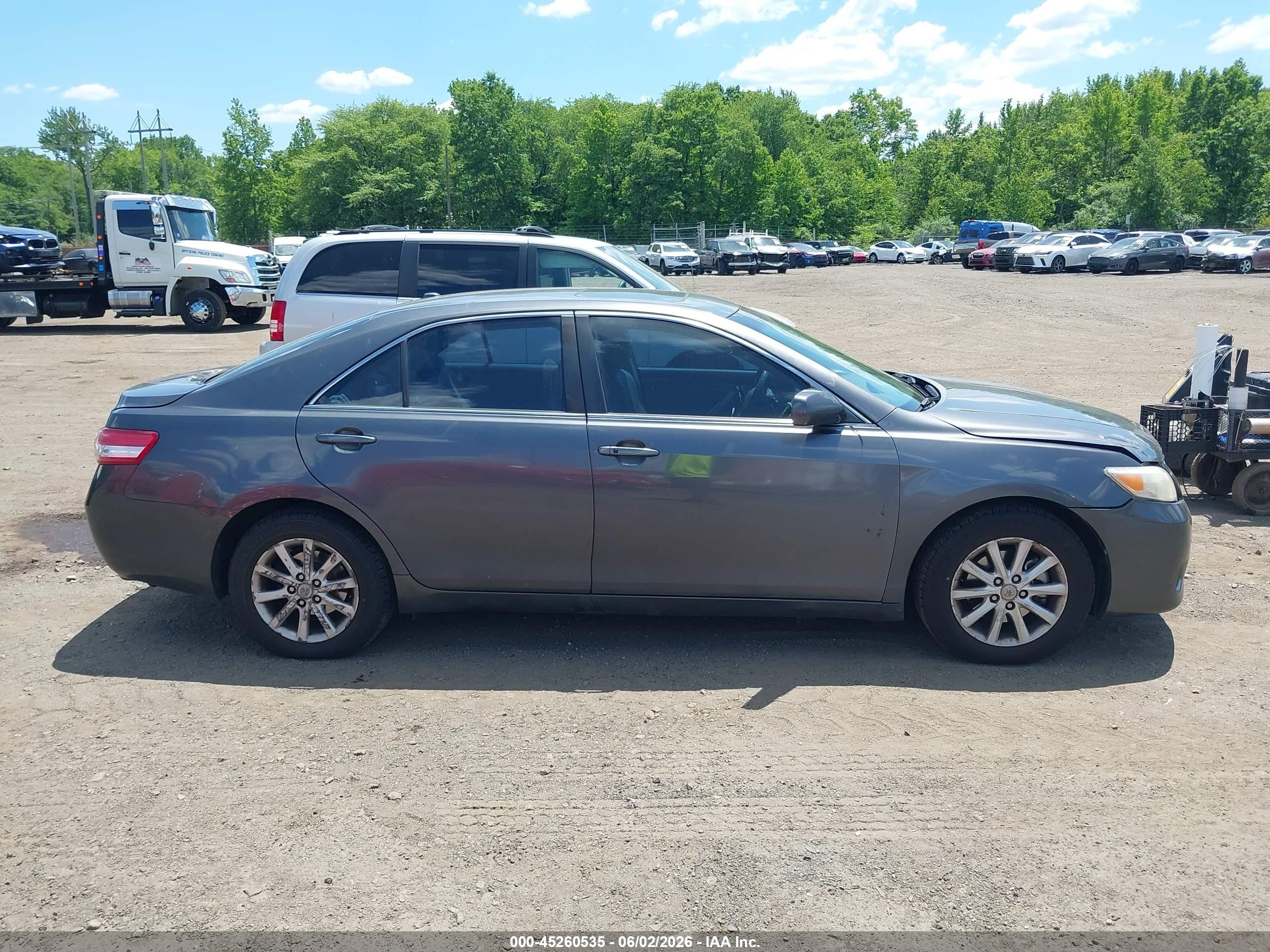 2011 Toyota Camry Xle V6 Gray vin: 4T1BK3EK1BU624525