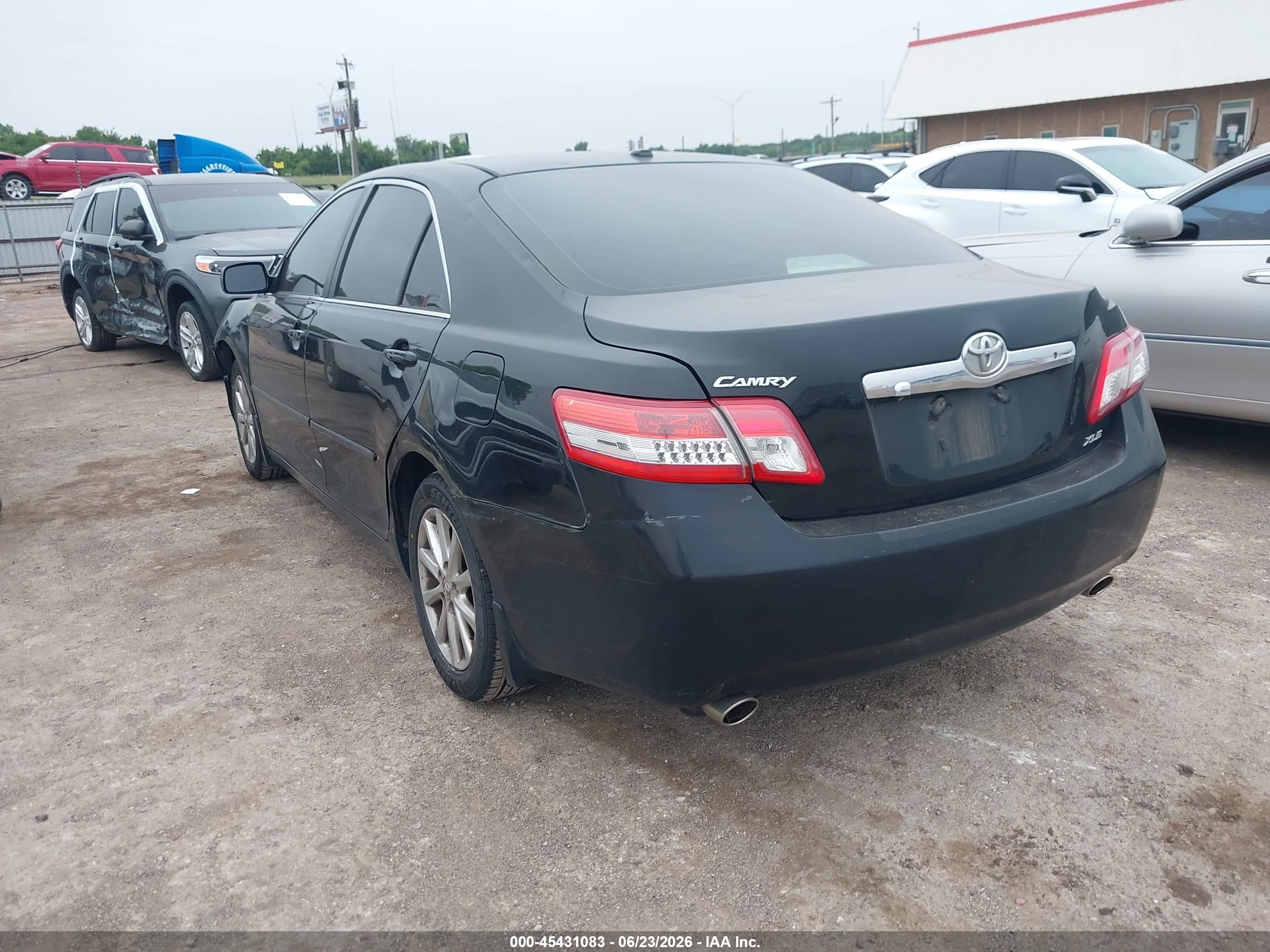 2011 Toyota Camry Xle V6 Черный vin: 4T1BK3EK1BU631829