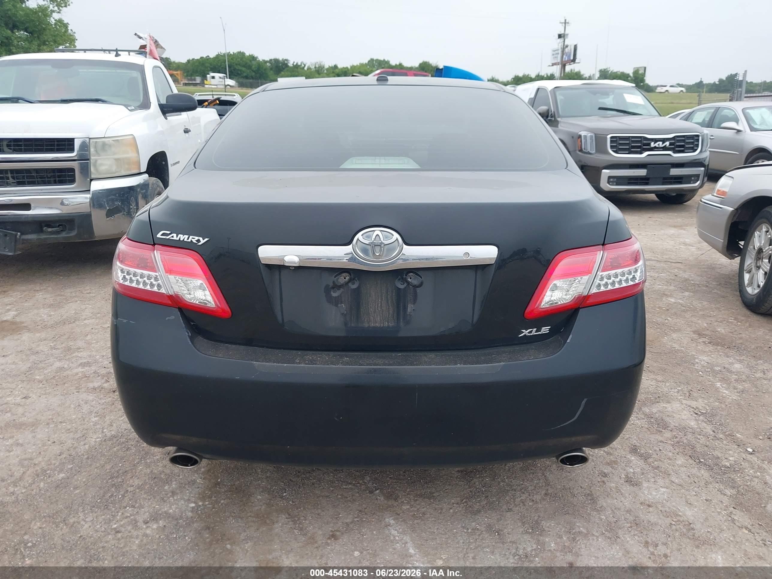 2011 Toyota Camry Xle V6 Черный vin: 4T1BK3EK1BU631829