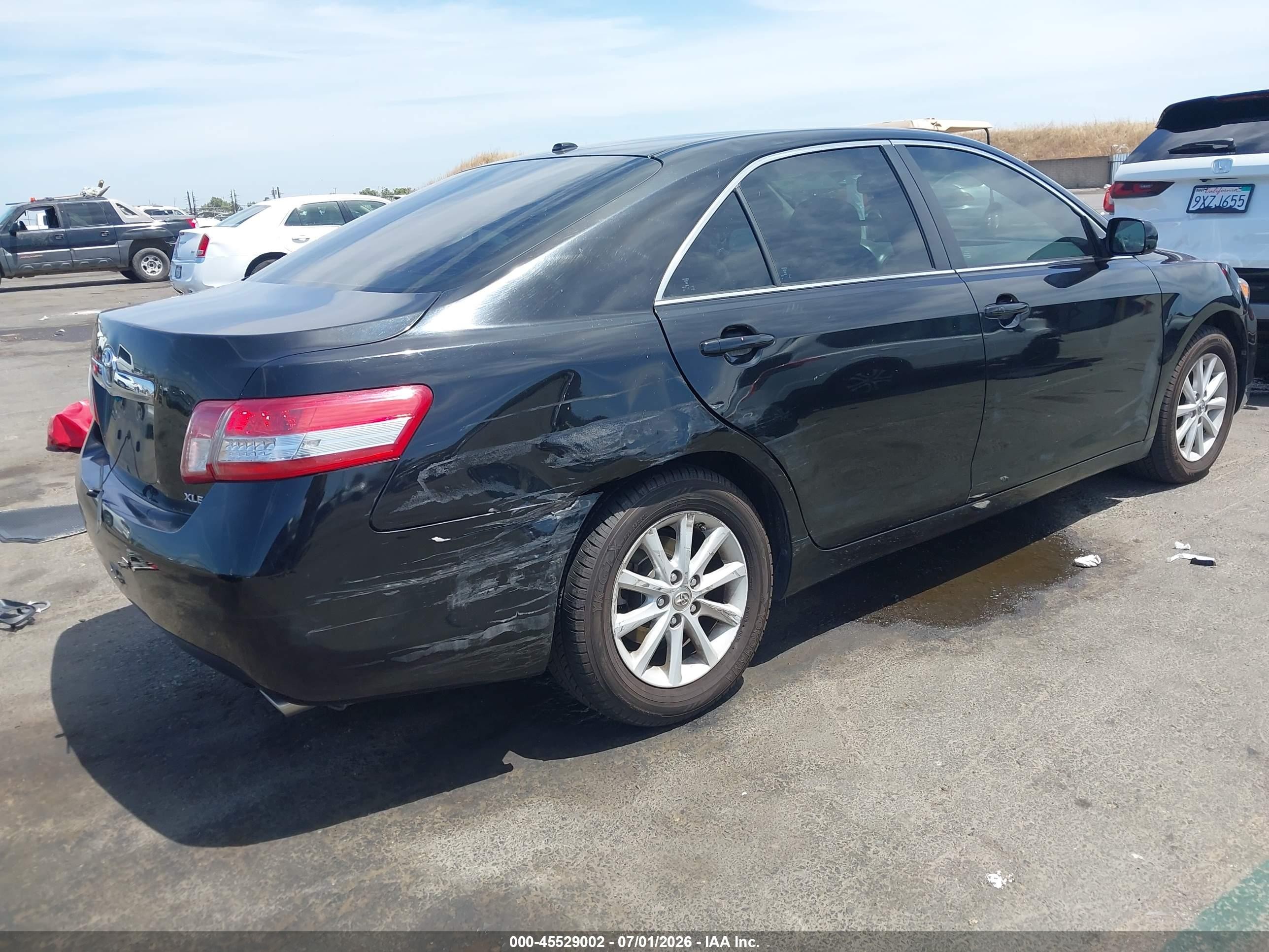 2010 Toyota Camry Xle V6 Black vin: 4T1BK3EK2AU105675
