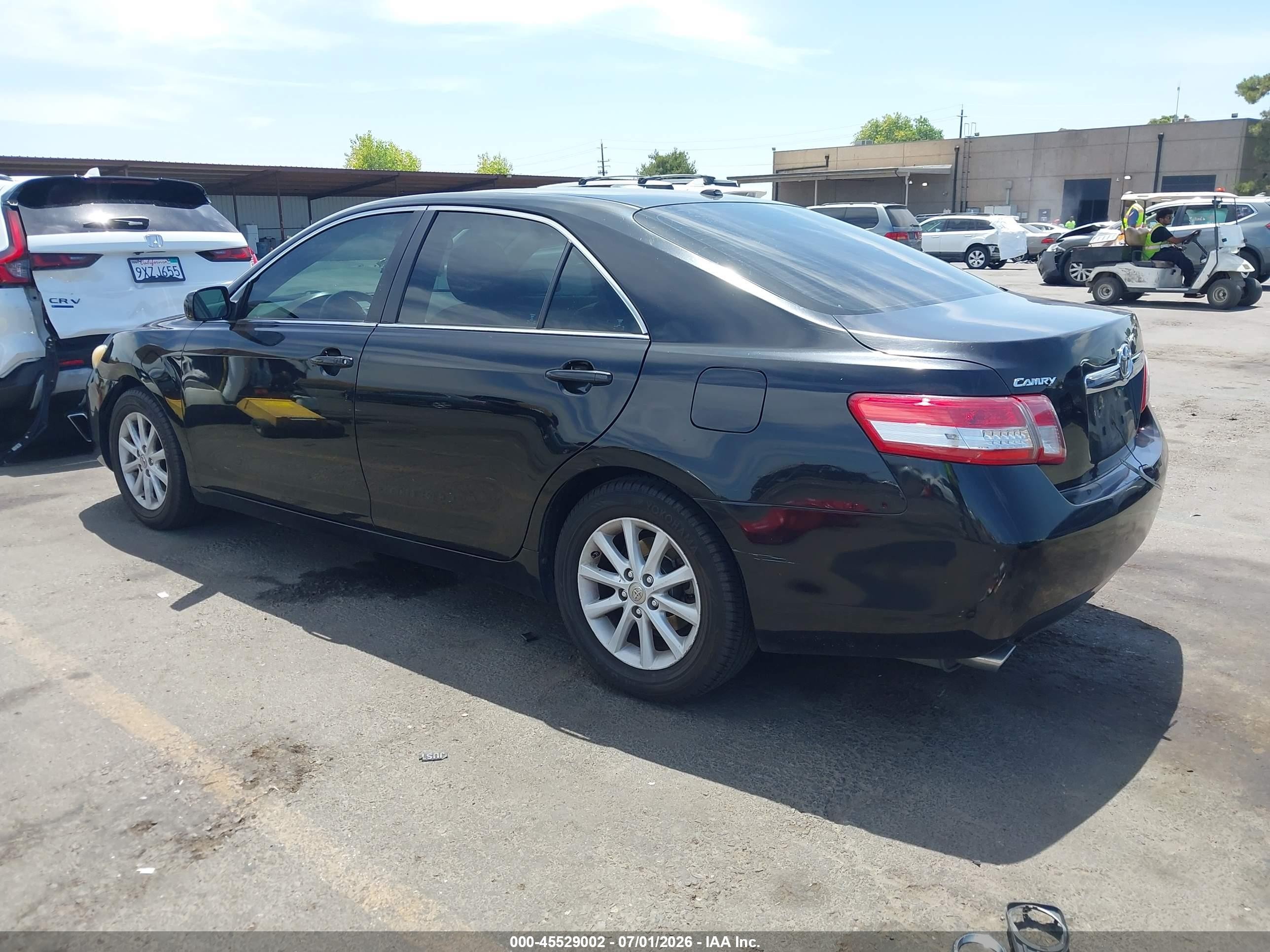 2010 Toyota Camry Xle V6 Black vin: 4T1BK3EK2AU105675