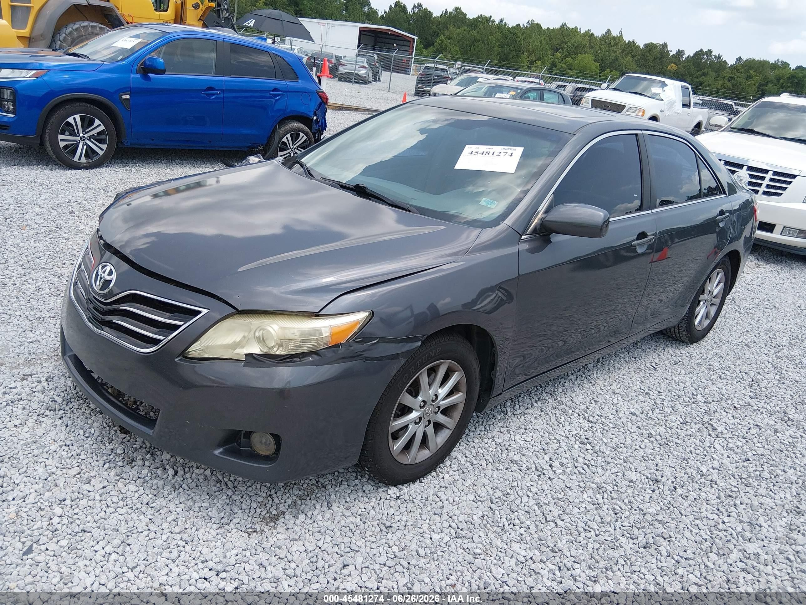 2011 Toyota Camry Xle V6 Gray vin: 4T1BK3EK2BU117312