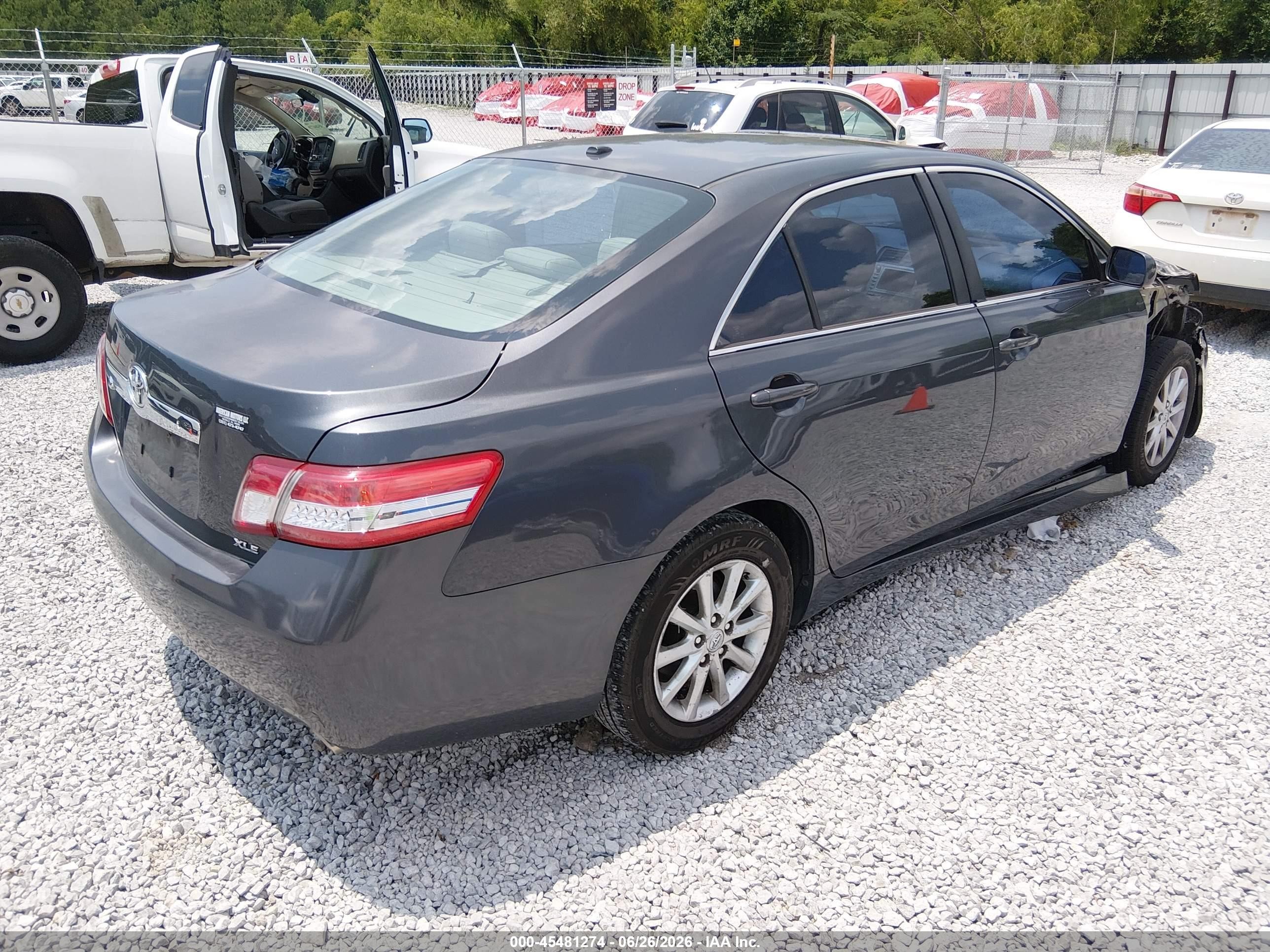 2011 Toyota Camry Xle V6 Gray vin: 4T1BK3EK2BU117312