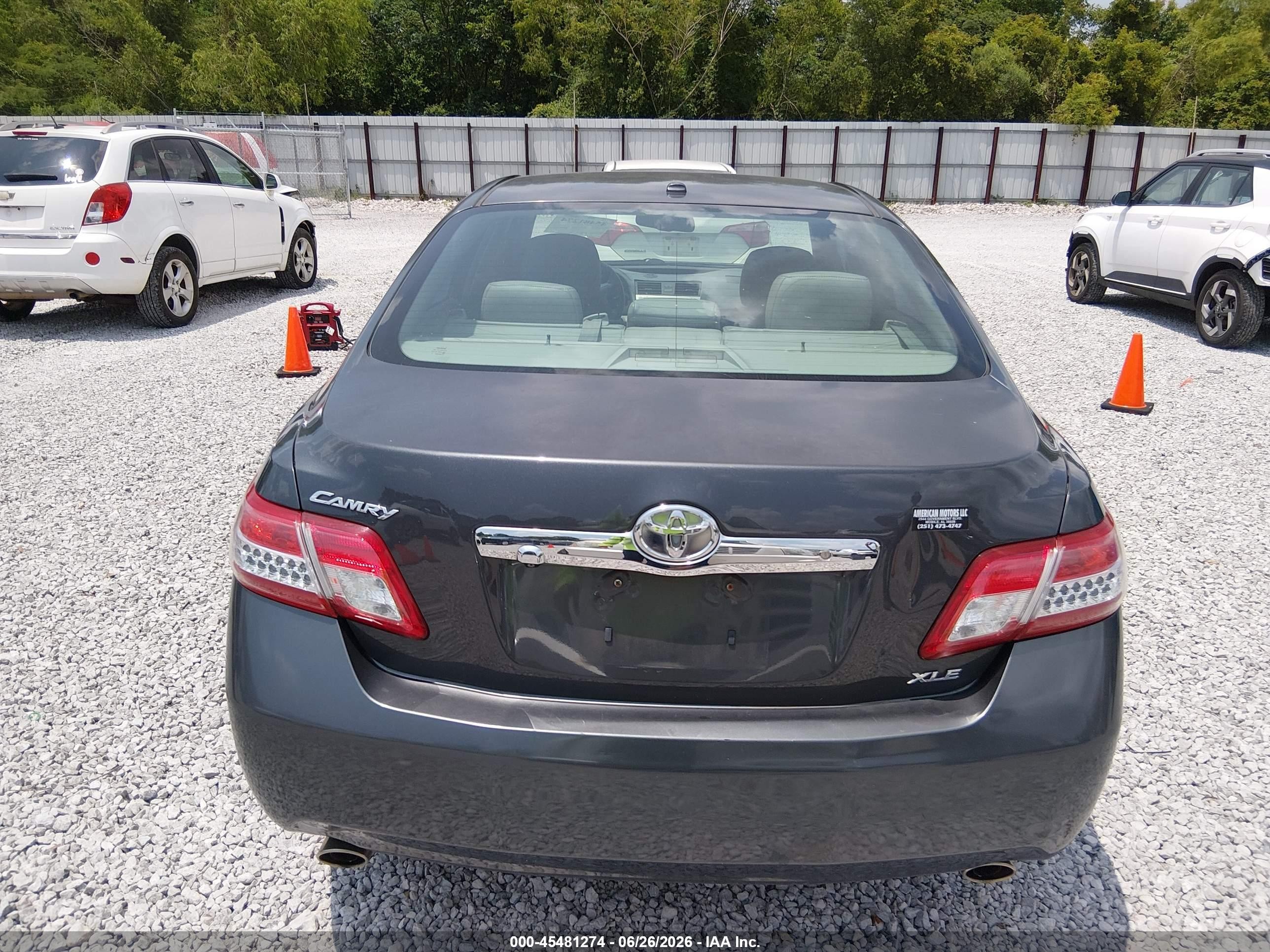 2011 Toyota Camry Xle V6 Gray vin: 4T1BK3EK2BU117312