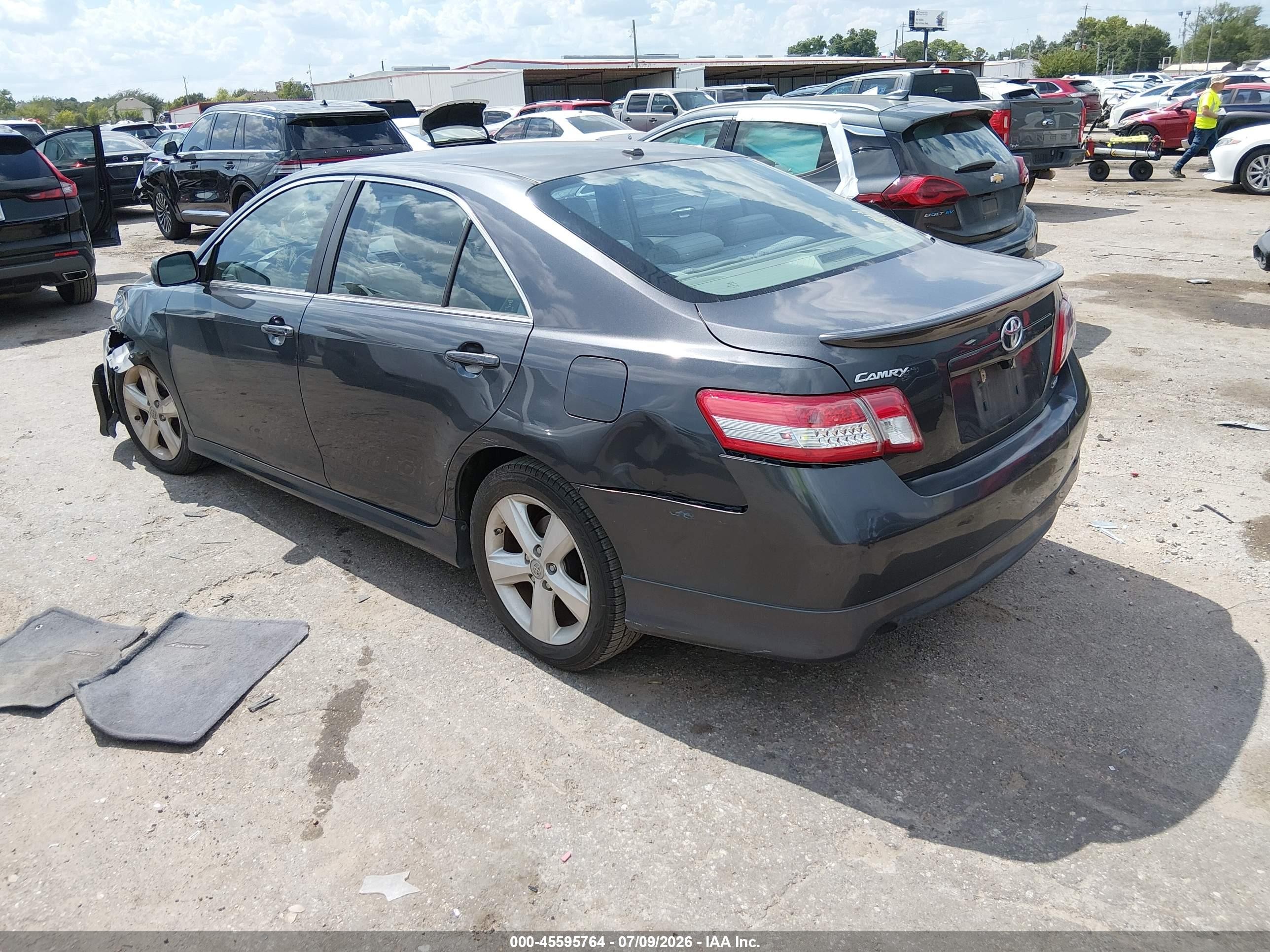 2011 Toyota Camry Se V6 Gray vin: 4T1BK3EK2BU118475