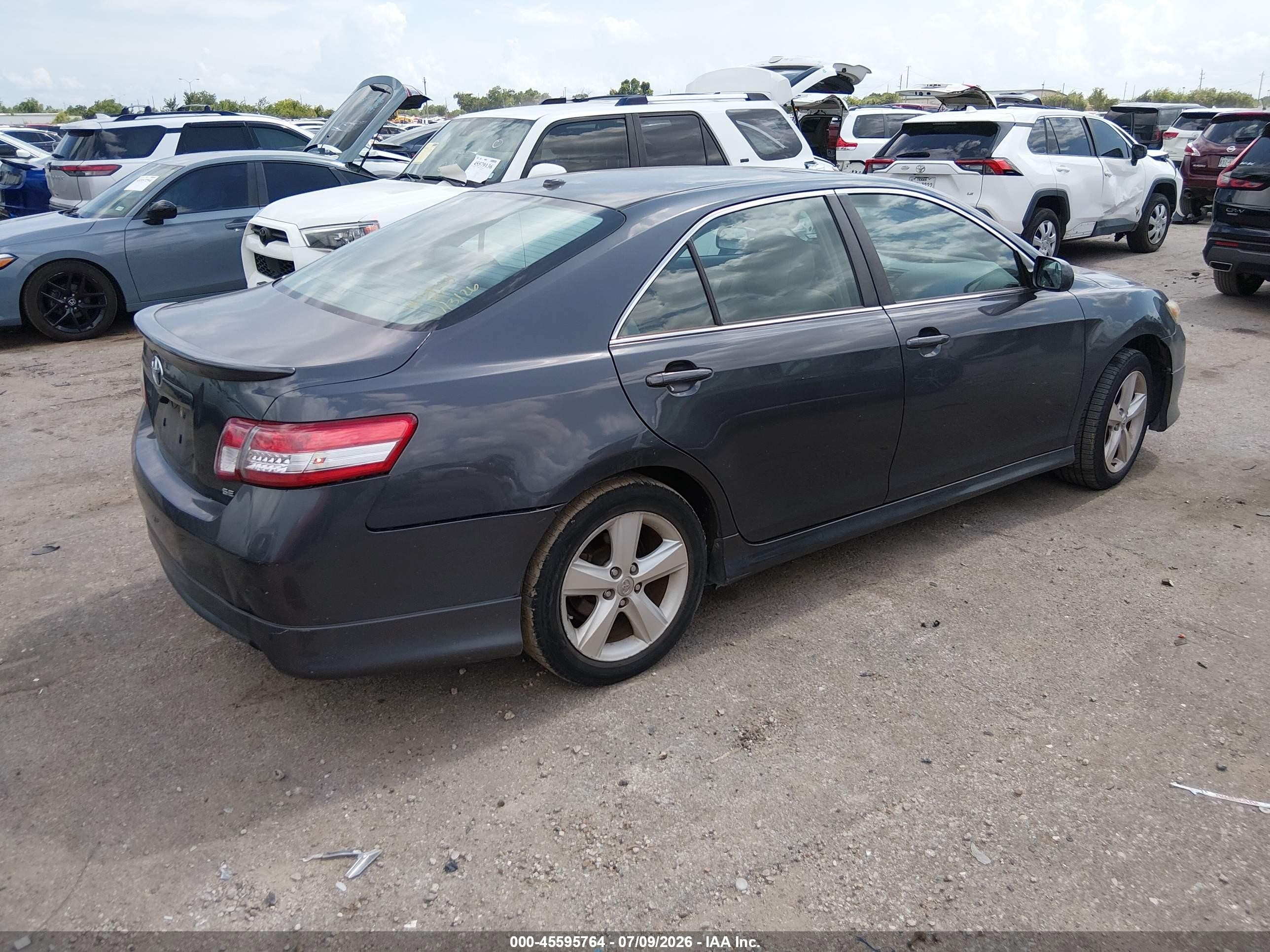 2011 Toyota Camry Se V6 Gray vin: 4T1BK3EK2BU118475