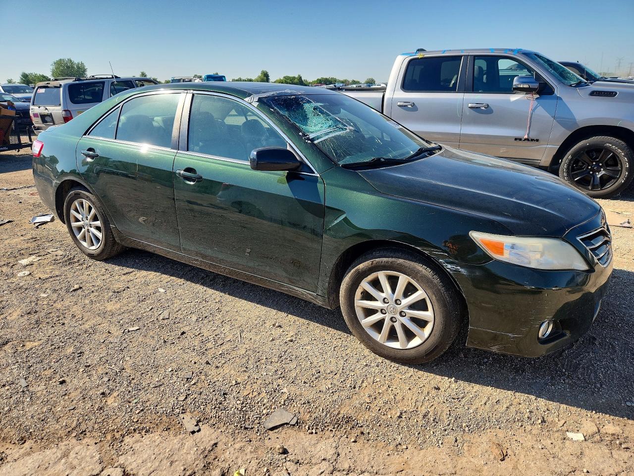 2011 Toyota Camry Xle V6 Green vin: 4T1BK3EK2BU613517