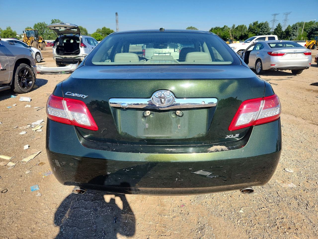 2011 Toyota Camry Xle V6 Green vin: 4T1BK3EK2BU613517