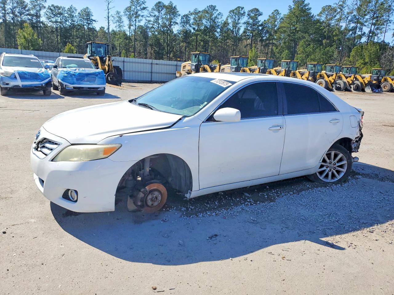 2011 Toyota Camry Xle V6 White vin: 4T1BK3EK2BU616627