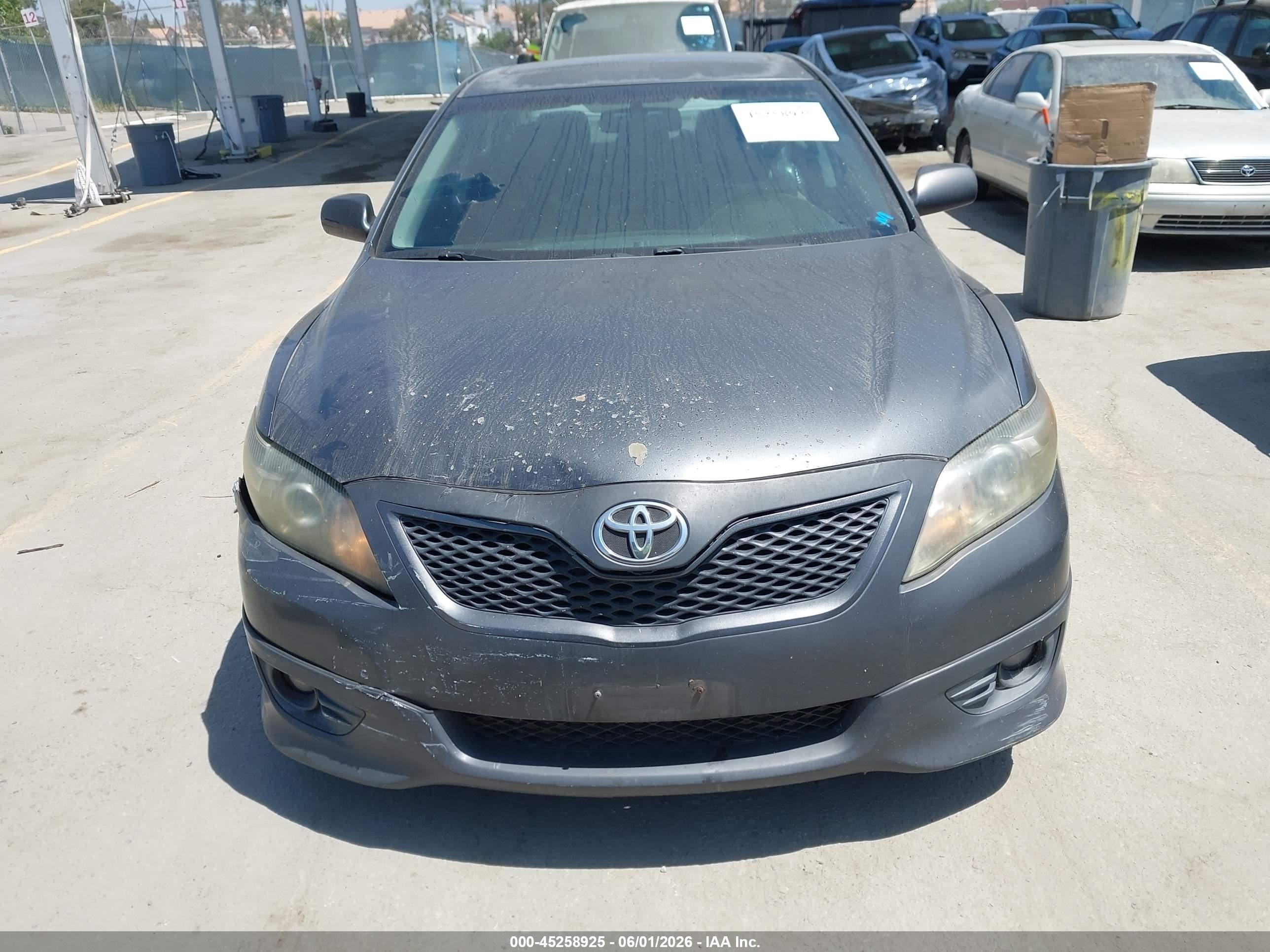 2010 Toyota Camry Se V6 Gray vin: 4T1BK3EK3AU099076