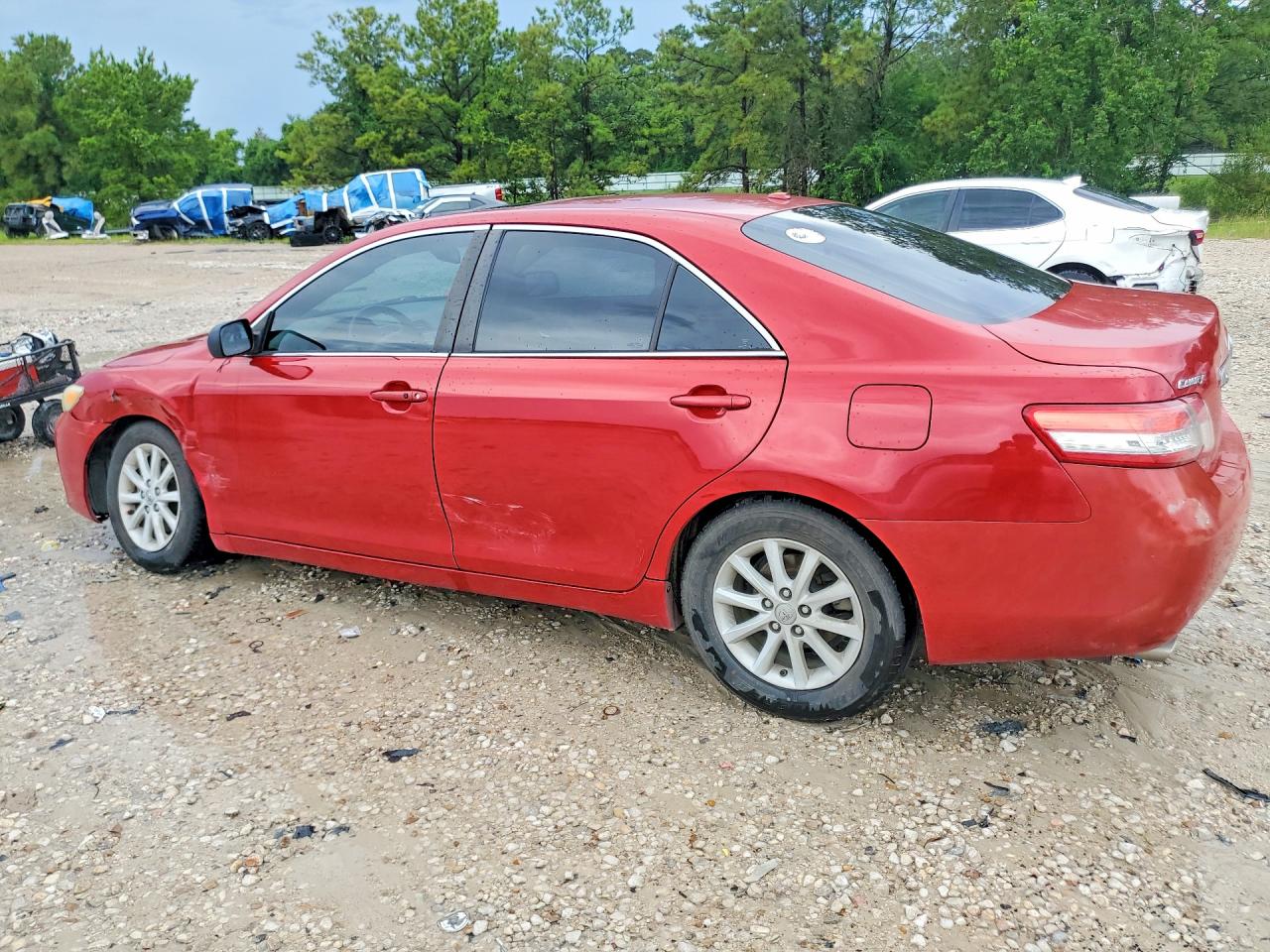 2010 Toyota Camry Xle V6 Red vin: 4T1BK3EK3AU103496