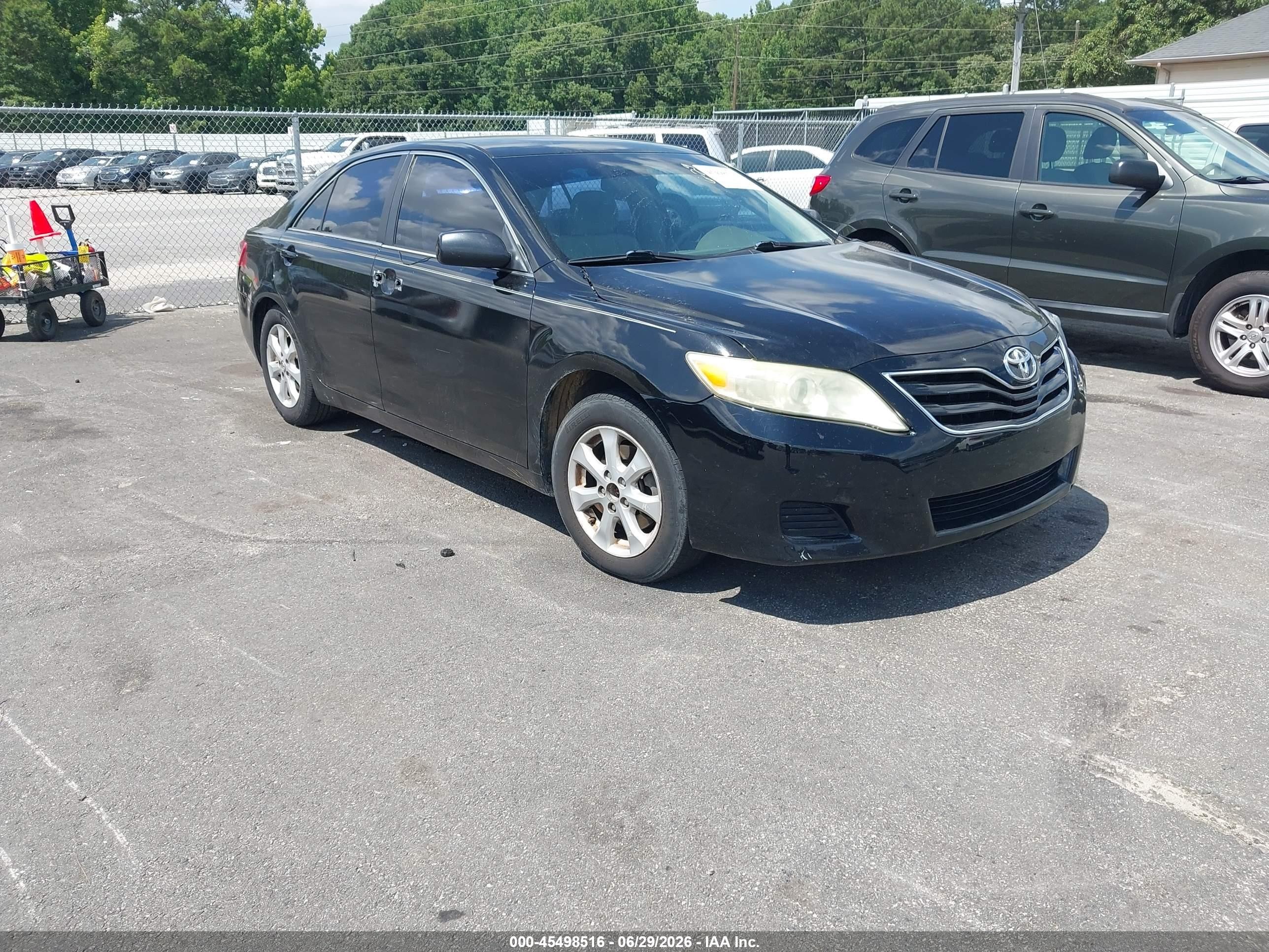 2011 Toyota Camry Le V6 Black vin: 4T1BK3EK3BU122048