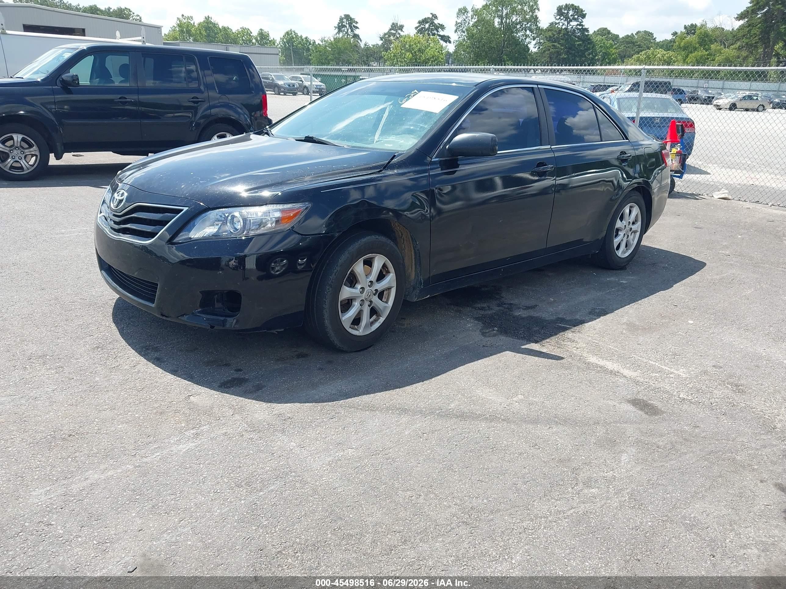 2011 Toyota Camry Le V6 Black vin: 4T1BK3EK3BU122048
