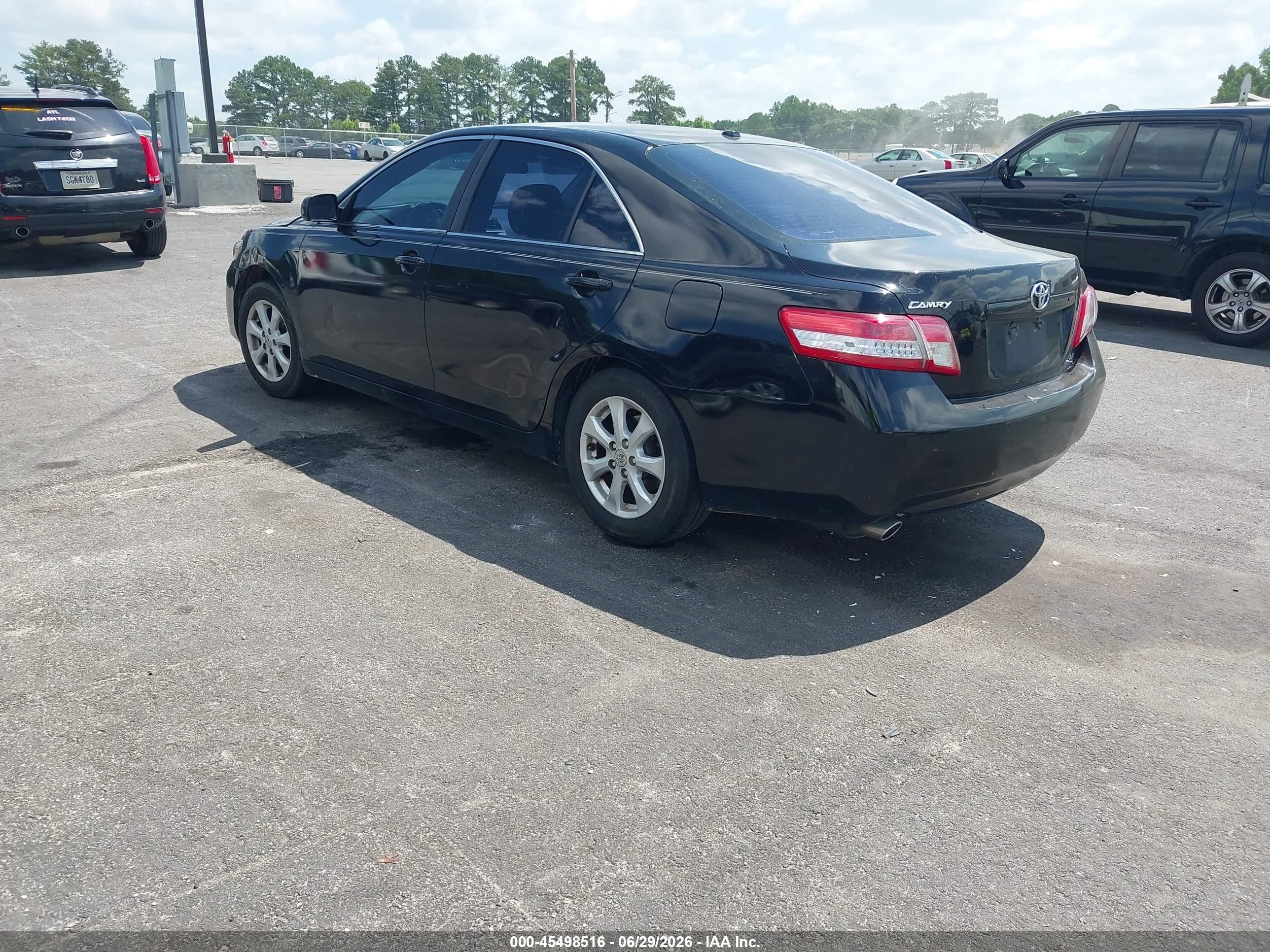 2011 Toyota Camry Le V6 Black vin: 4T1BK3EK3BU122048