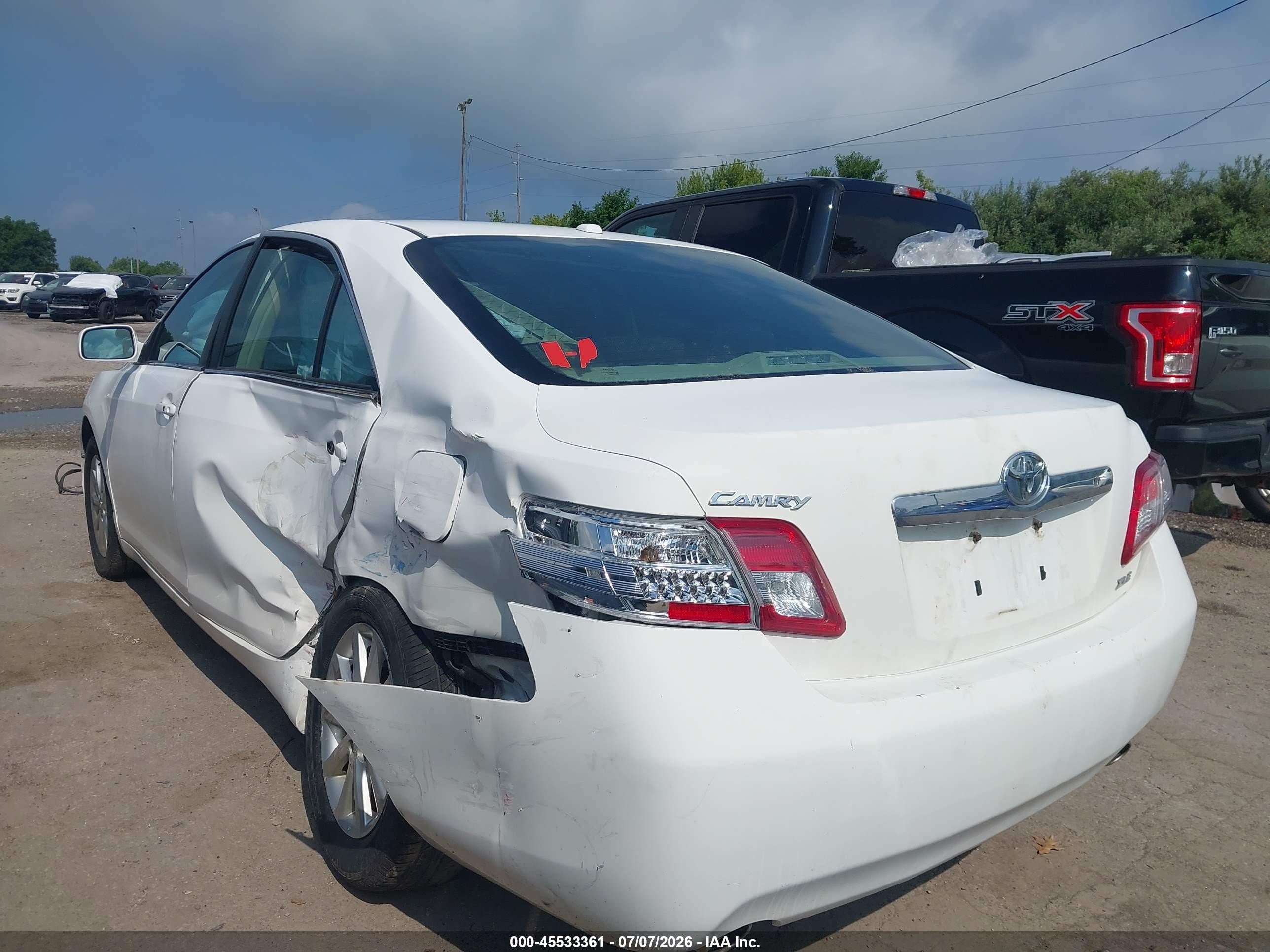 2011 Toyota Camry Xle V6 Белый vin: 4T1BK3EK3BU610352