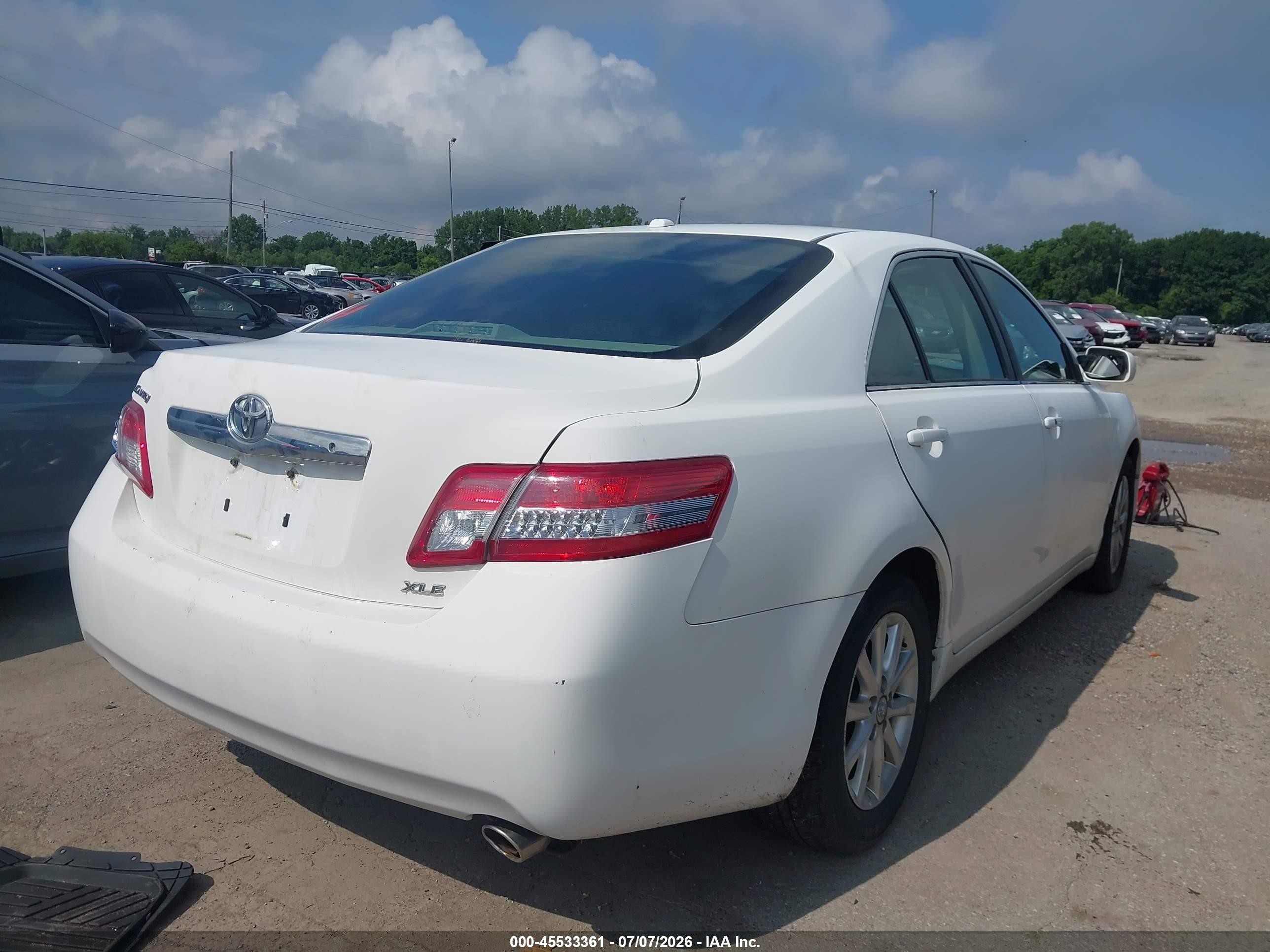 2011 Toyota Camry Xle V6 Белый vin: 4T1BK3EK3BU610352