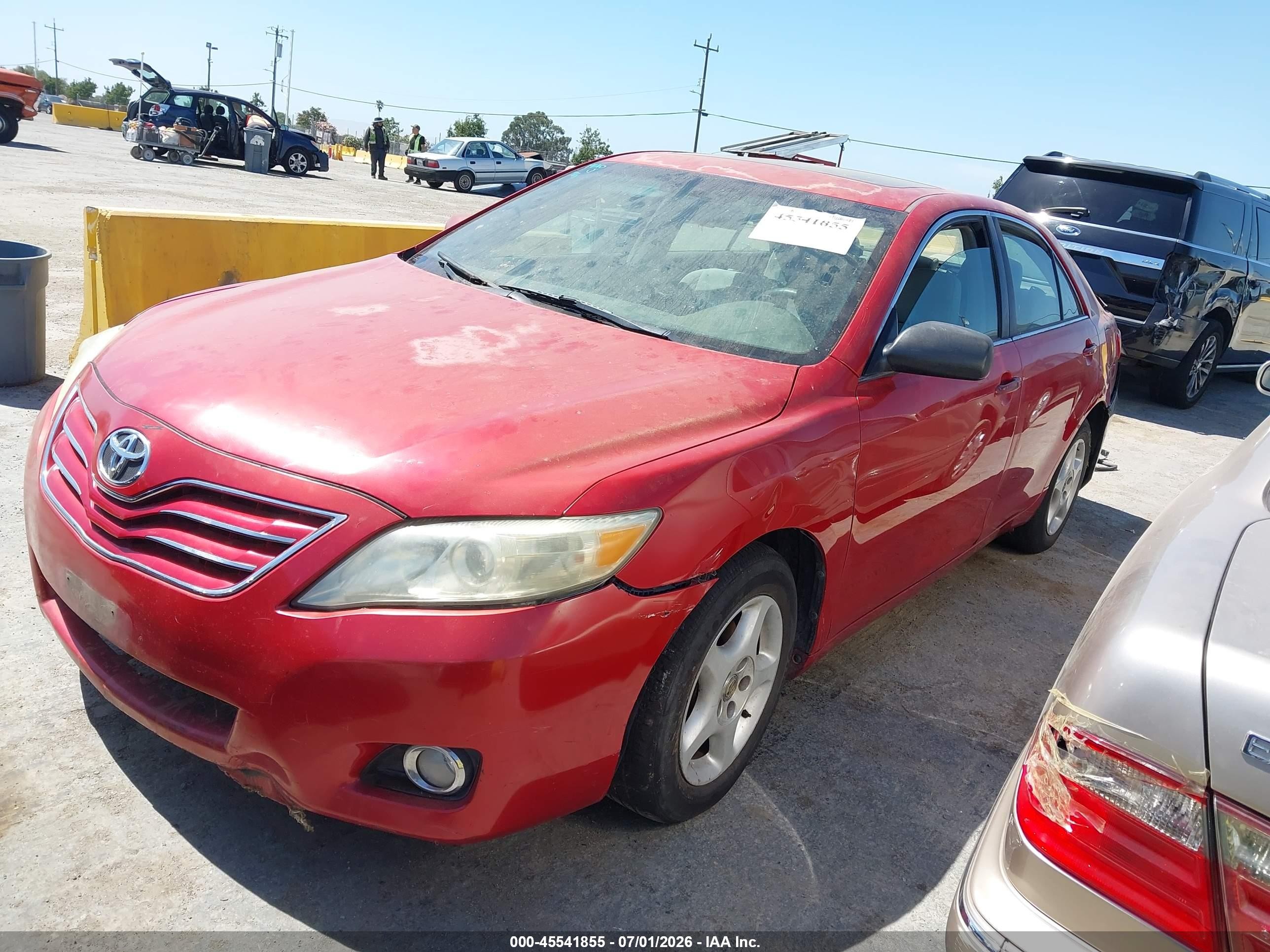 2011 Toyota Camry Xle V6 Red vin: 4T1BK3EK3BU620427