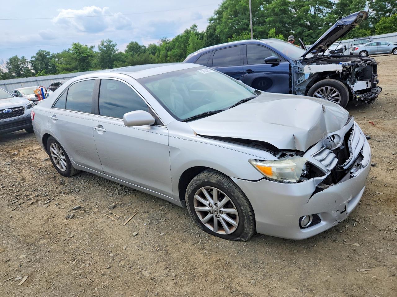 2010 Toyota Camry Xle V6 Silver vin: 4T1BK3EK4AU107718