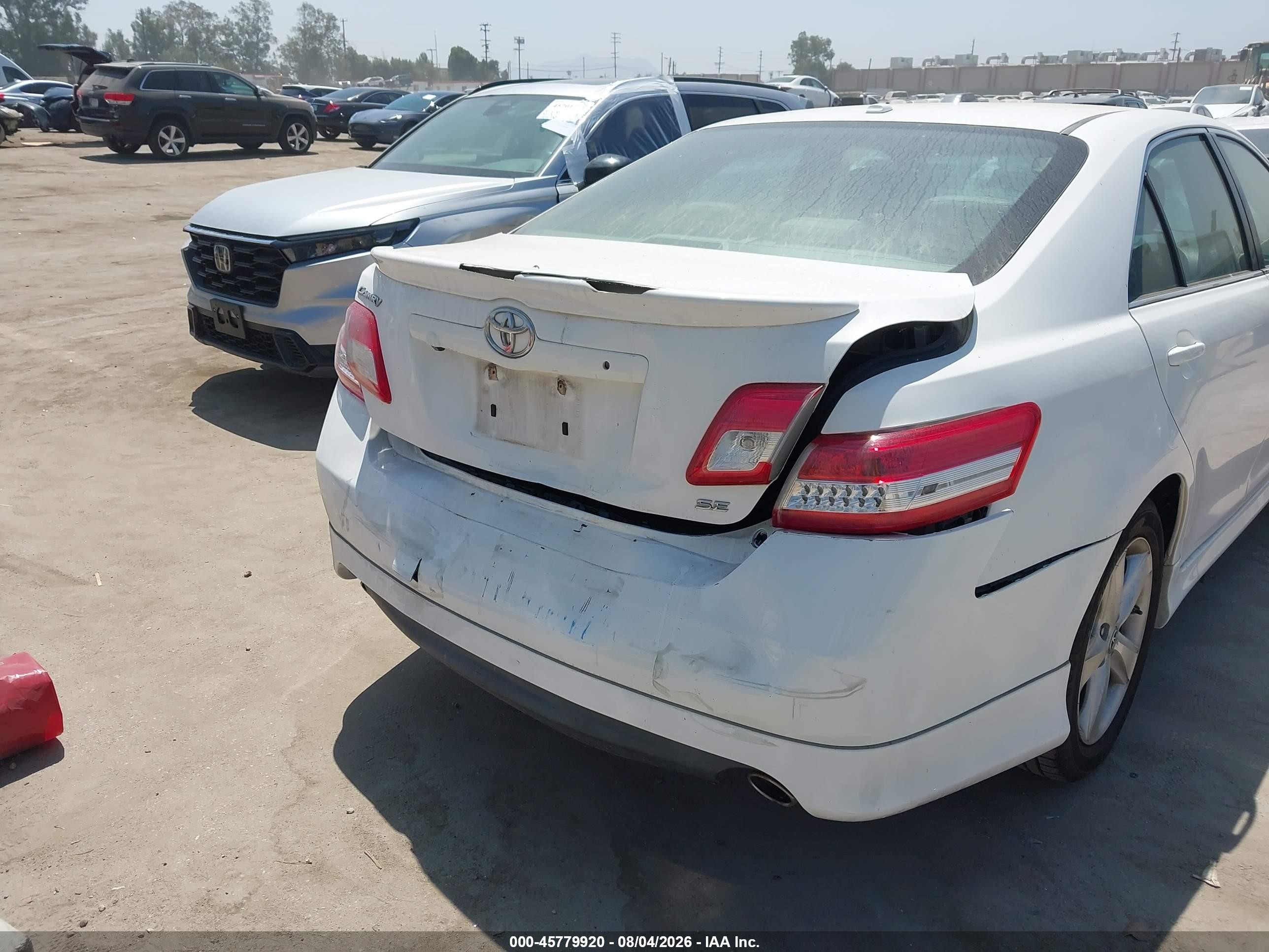 2010 Toyota Camry Se V6 Белый vin: 4T1BK3EK4AU607250