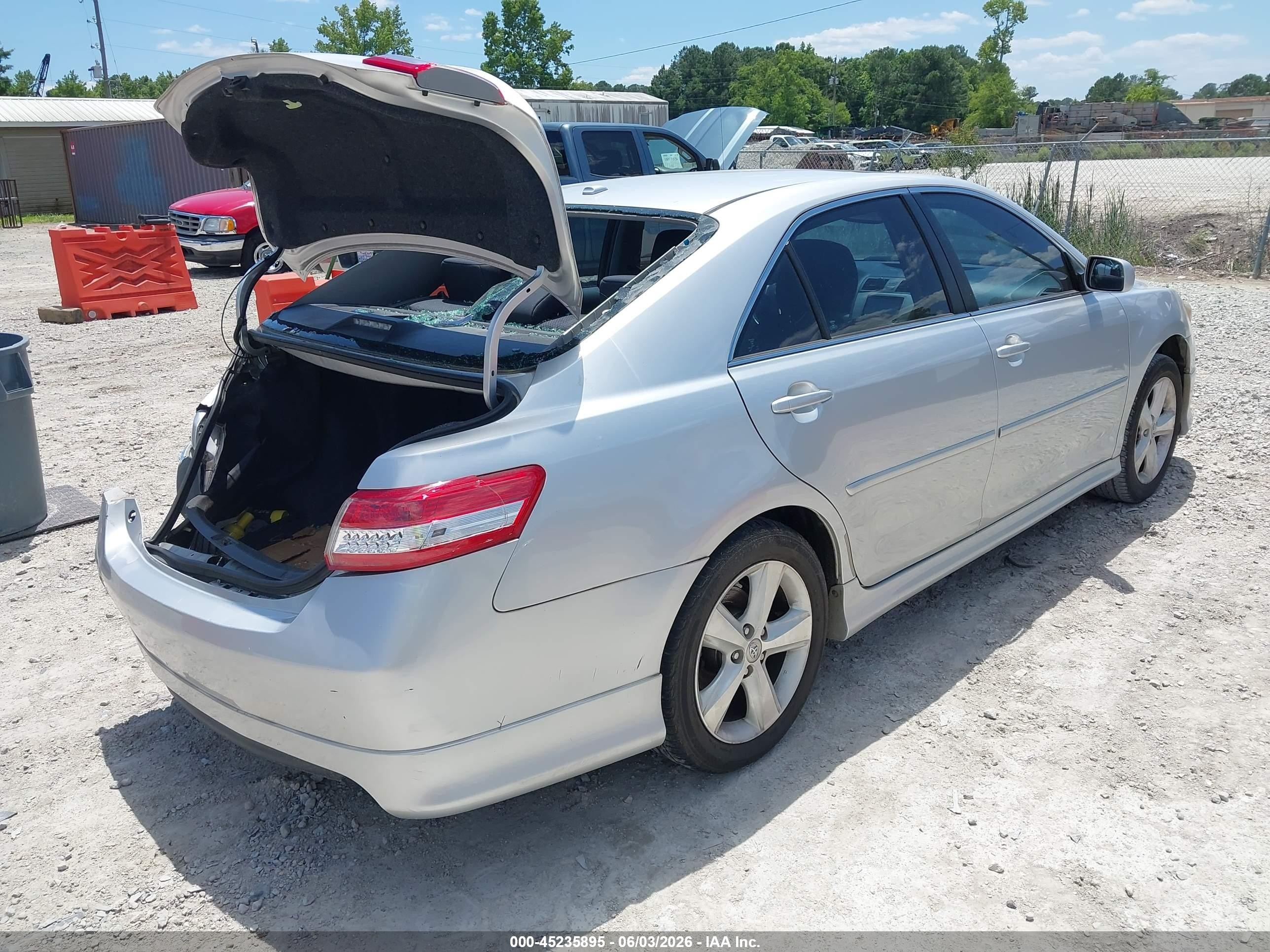 2011 Toyota Camry Se V6 Silver vin: 4T1BK3EK4BU131244