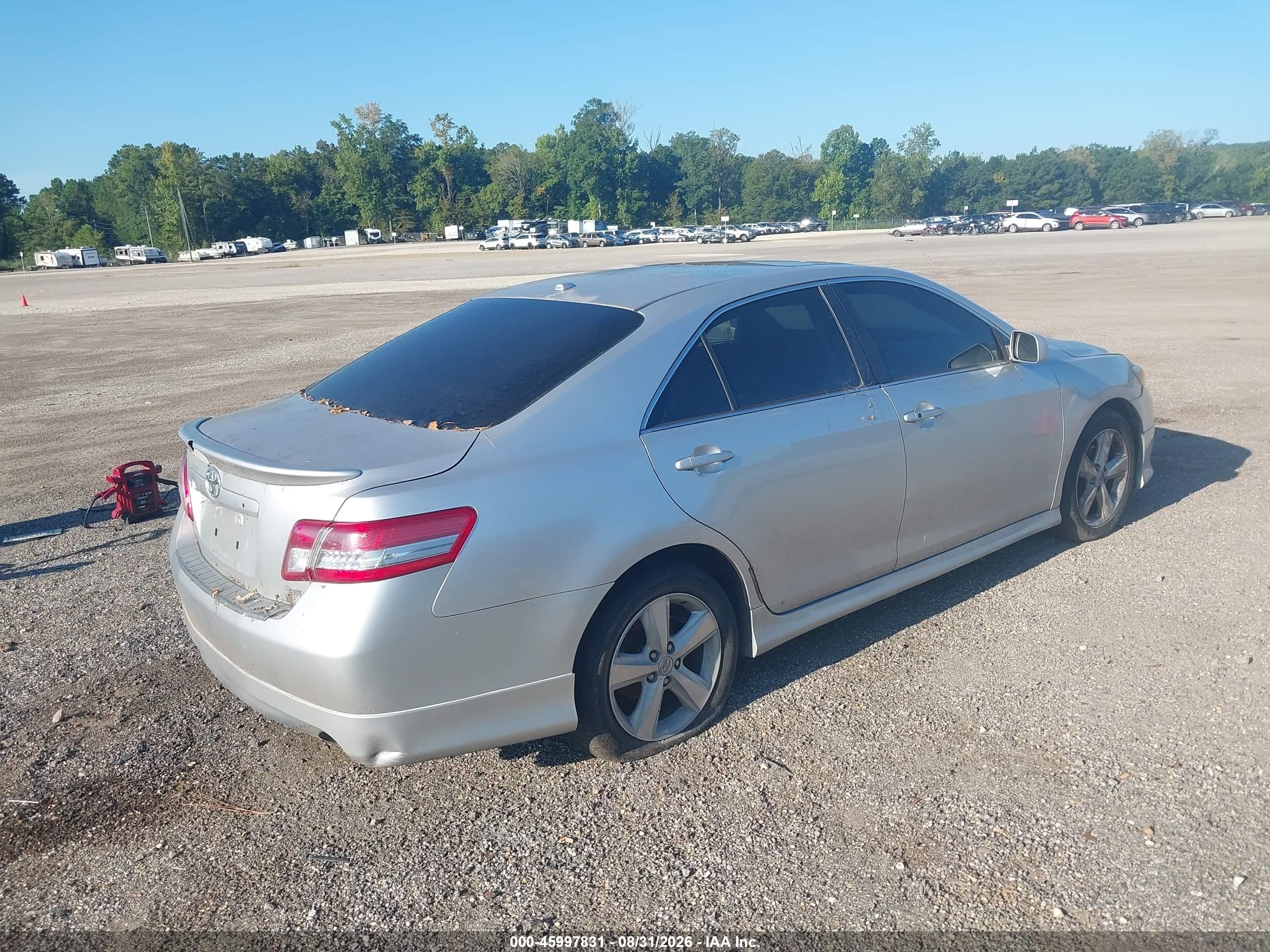 2011 Toyota Camry Se V6 Silver vin: 4T1BK3EK4BU131552