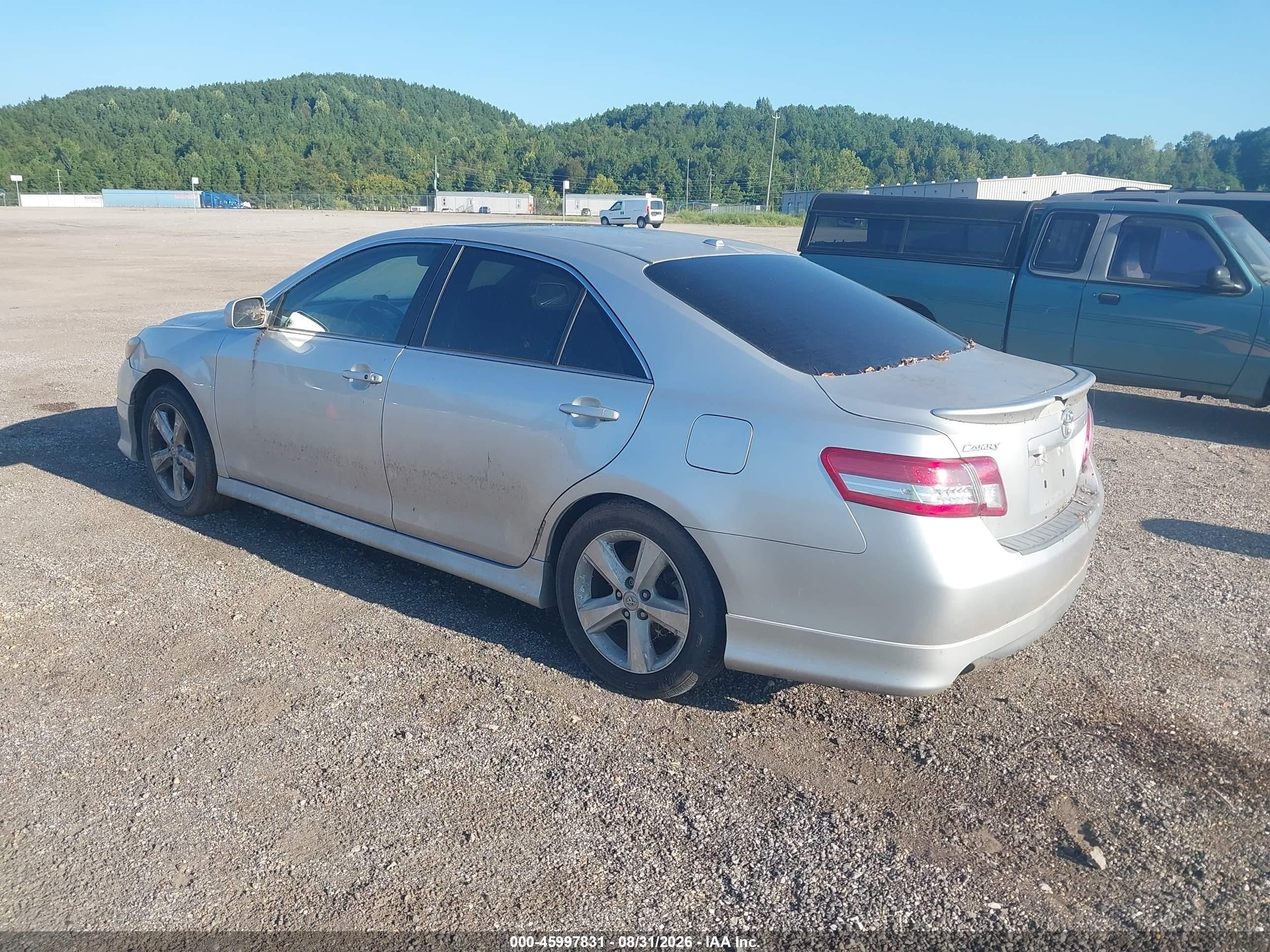 2011 Toyota Camry Se V6 Silver vin: 4T1BK3EK4BU131552