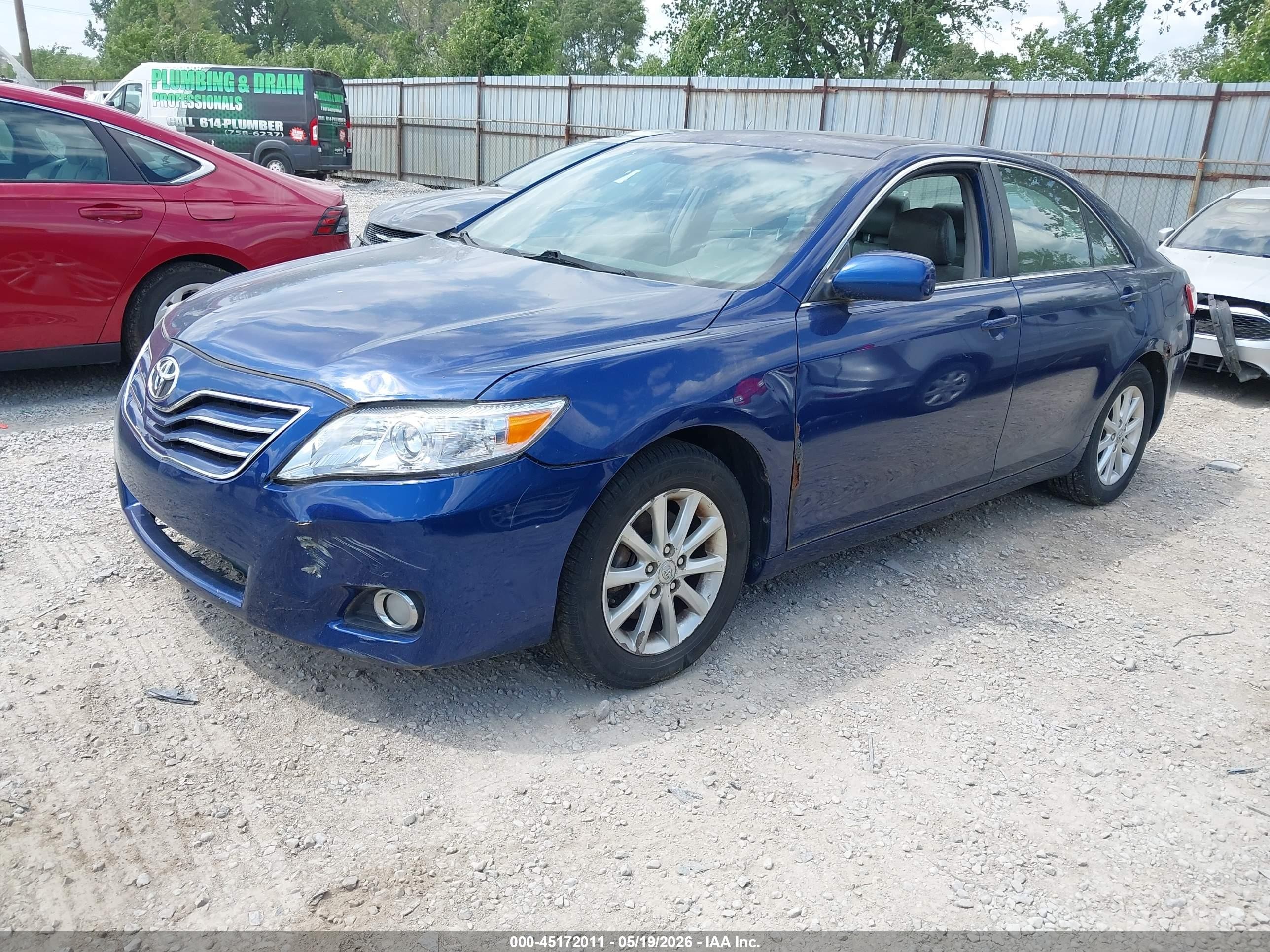 2011 Toyota Camry Xle V6 Blue vin: 4T1BK3EK4BU621831