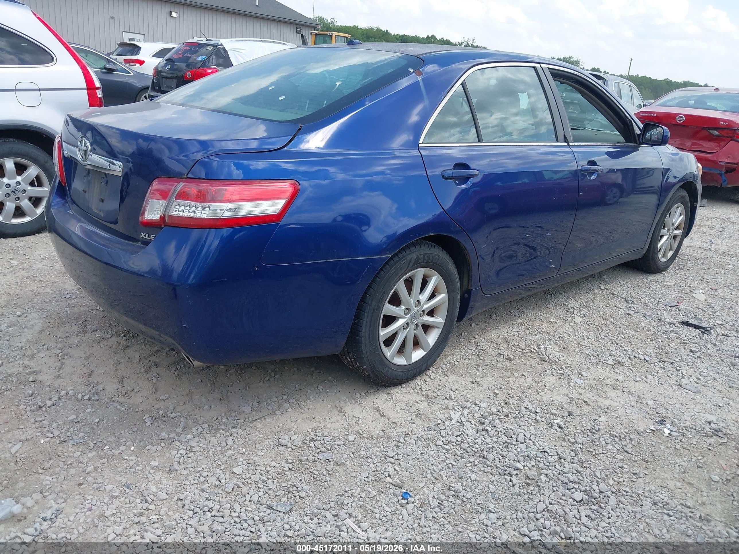 2011 Toyota Camry Xle V6 Blue vin: 4T1BK3EK4BU621831