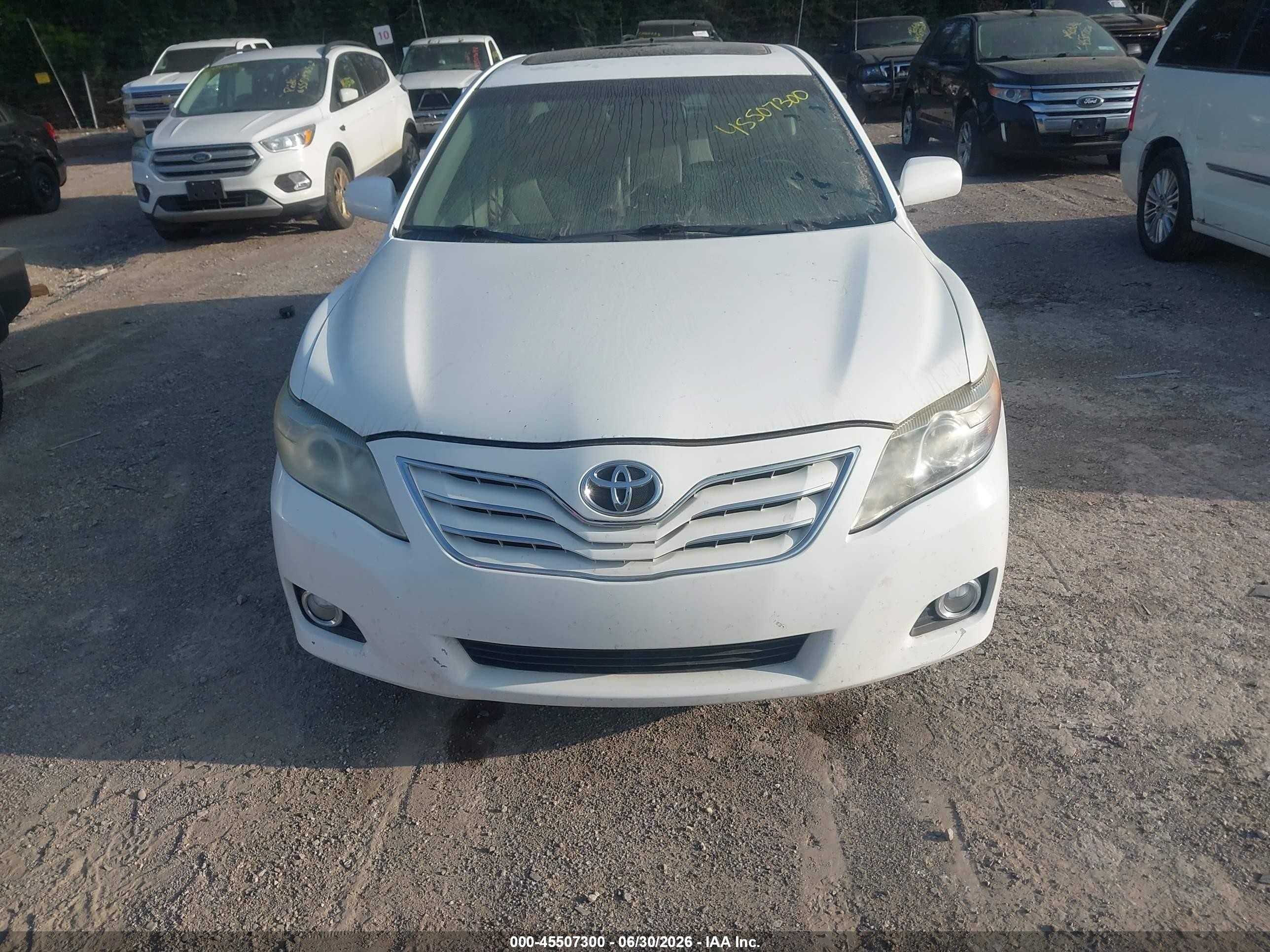 2011 Toyota Camry Xle V6 White vin: 4T1BK3EK4BU626950