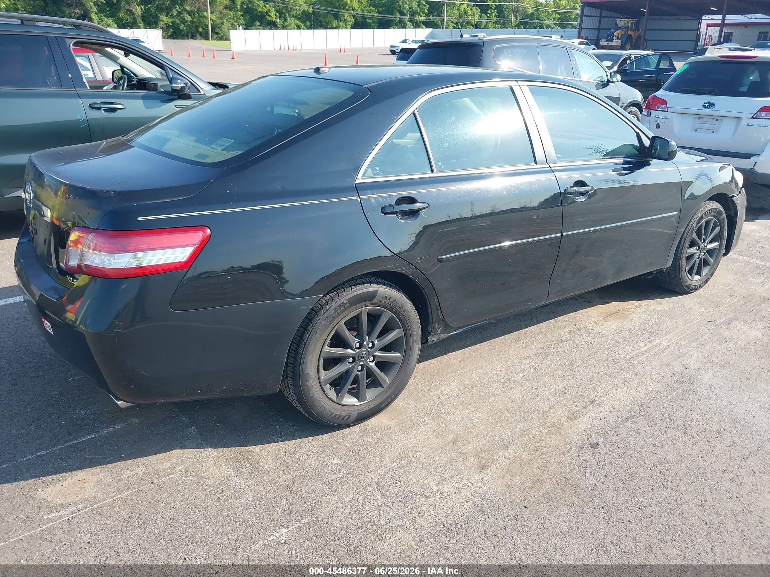 2010 Toyota Camry Xle V6 Black vin: 4T1BK3EK5AU112359