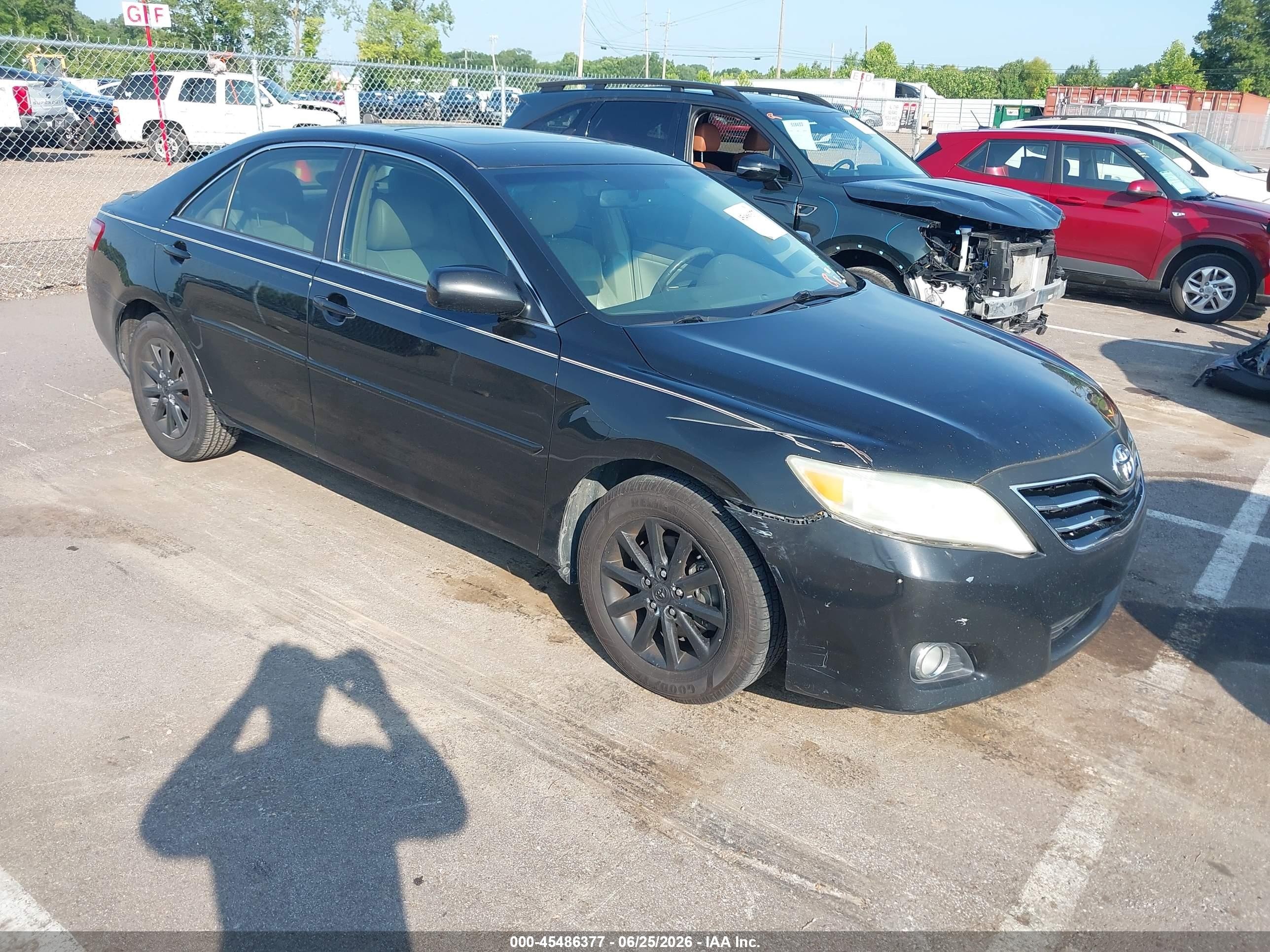 2010 Toyota Camry Xle V6 Black vin: 4T1BK3EK5AU112359