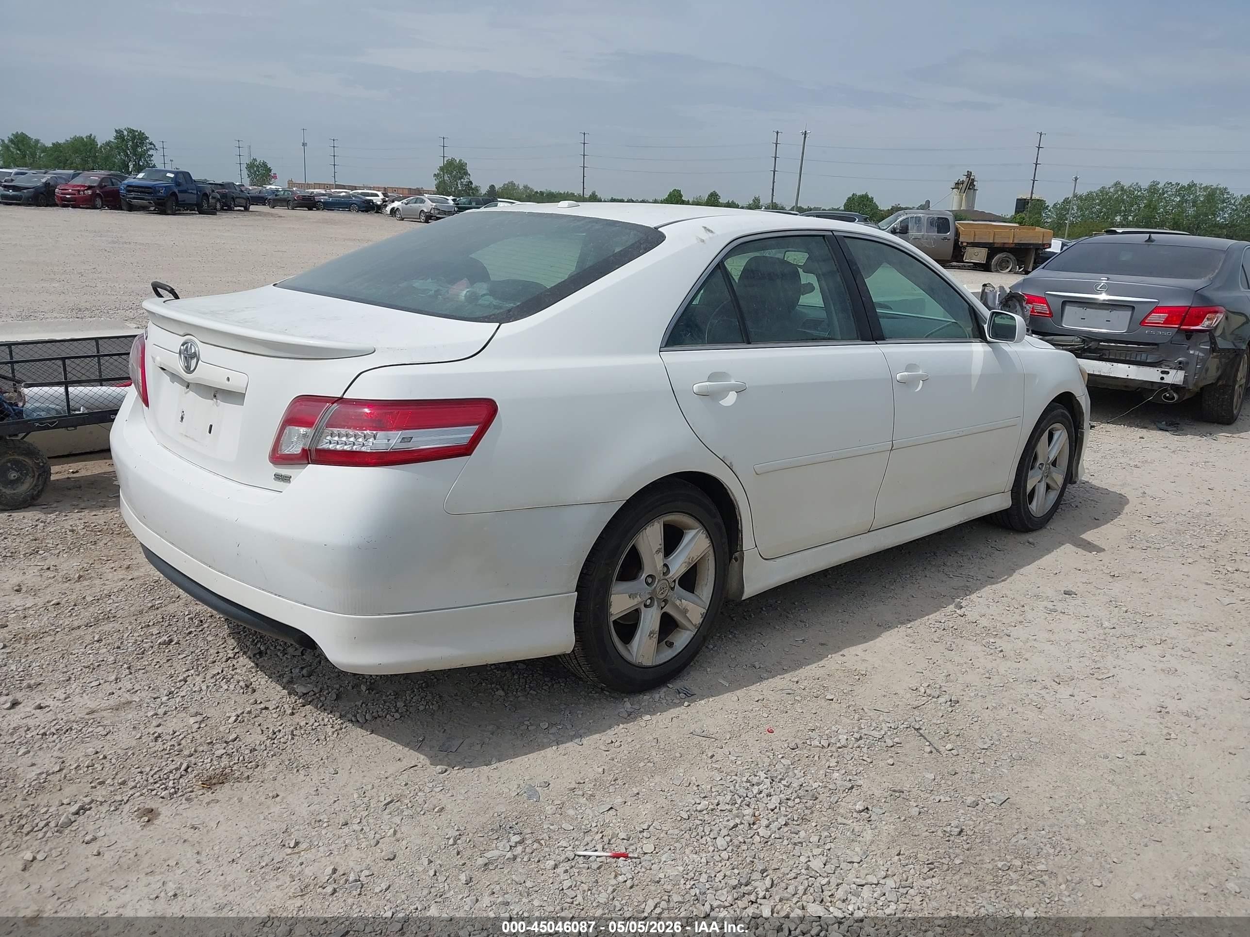 2011 Toyota Camry Se V6 Белый vin: 4T1BK3EK5BU610305