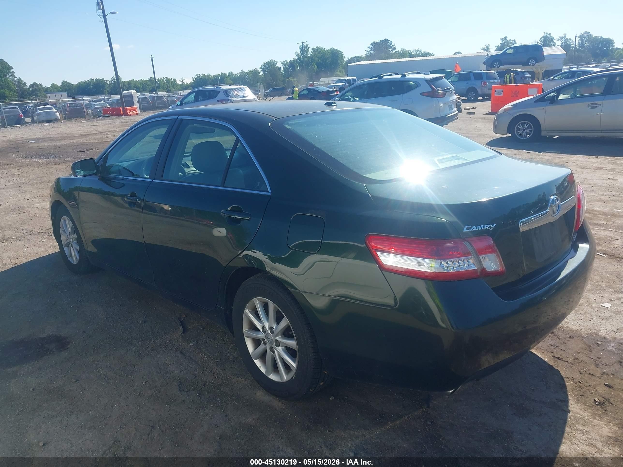 2011 Toyota Camry Xle V6 Green vin: 4T1BK3EK5BU620851