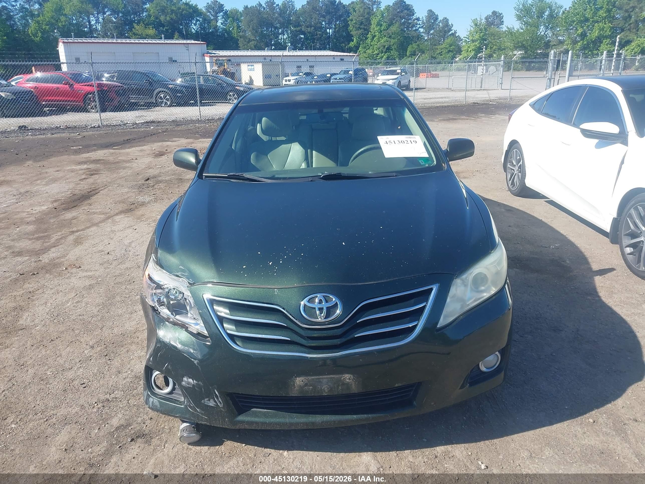 2011 Toyota Camry Xle V6 Green vin: 4T1BK3EK5BU620851