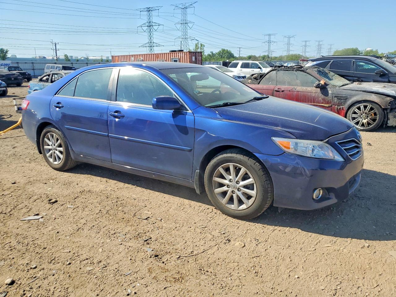 2011 Toyota Camry Xle V6 Blue vin: 4T1BK3EK5BU631008