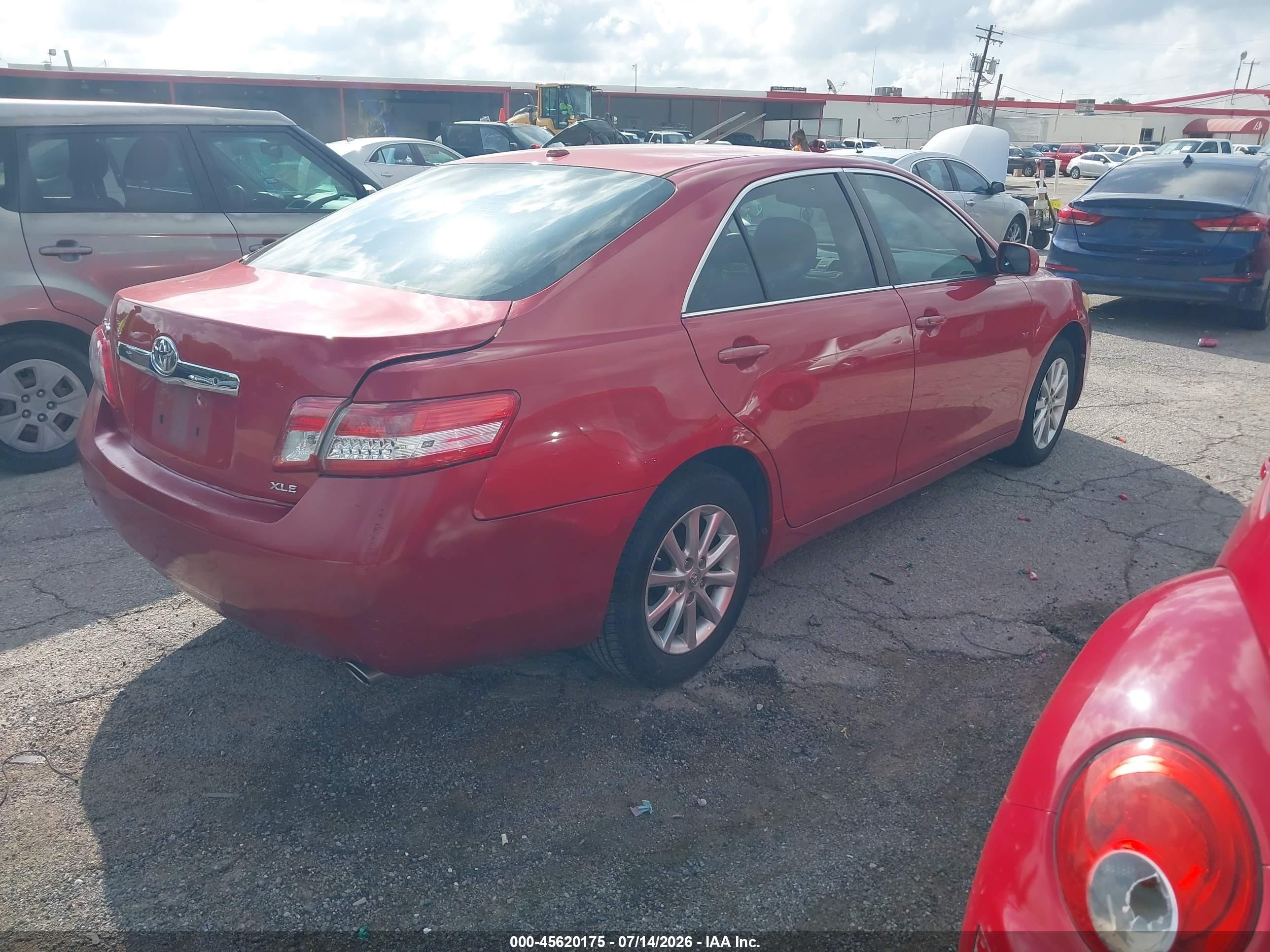 2011 Toyota Camry Xle V6 Red vin: 4T1BK3EK5BU632773