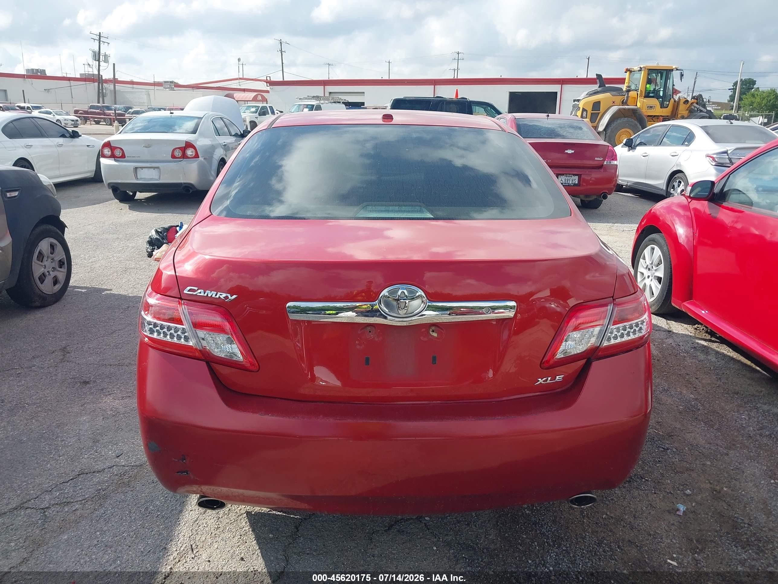 2011 Toyota Camry Xle V6 Red vin: 4T1BK3EK5BU632773