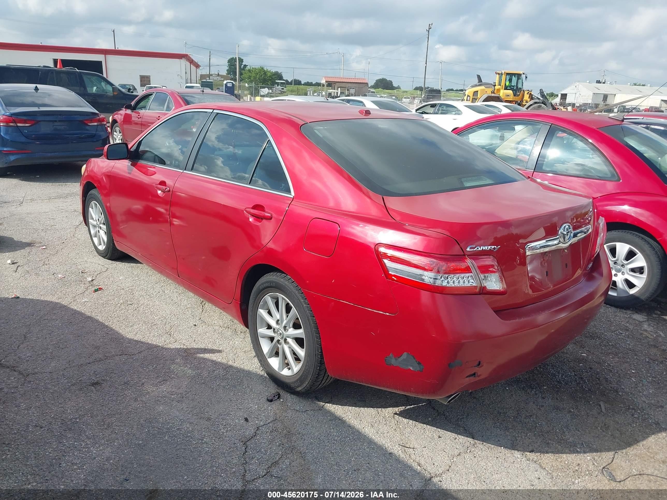 2011 Toyota Camry Xle V6 Red vin: 4T1BK3EK5BU632773