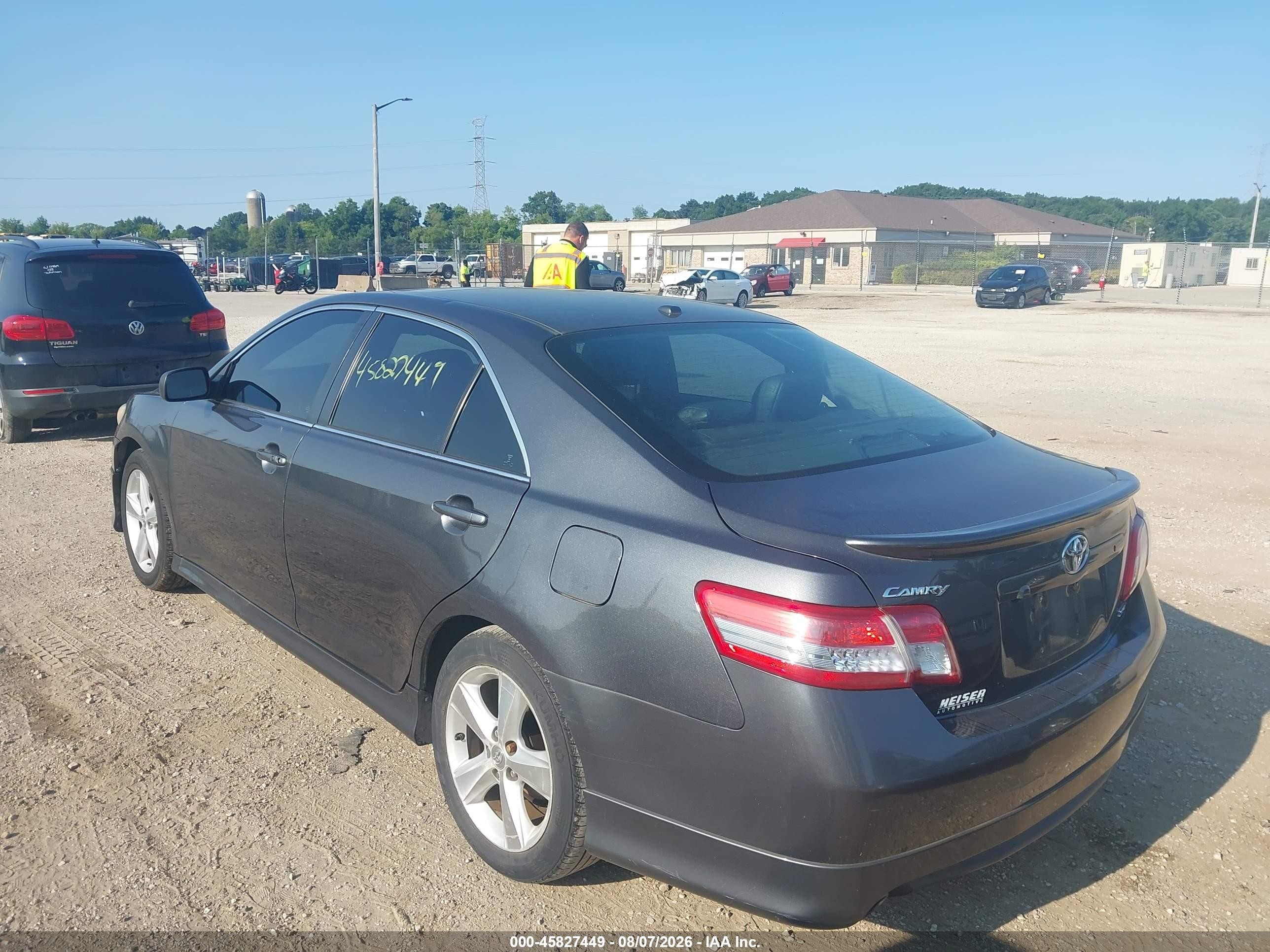 2010 Toyota Camry Se V6 Gray vin: 4T1BK3EK6AU113794