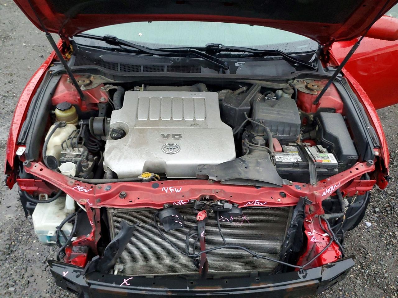 2010 Toyota Camry Le V6 Red vin: 4T1BK3EK6AU603619