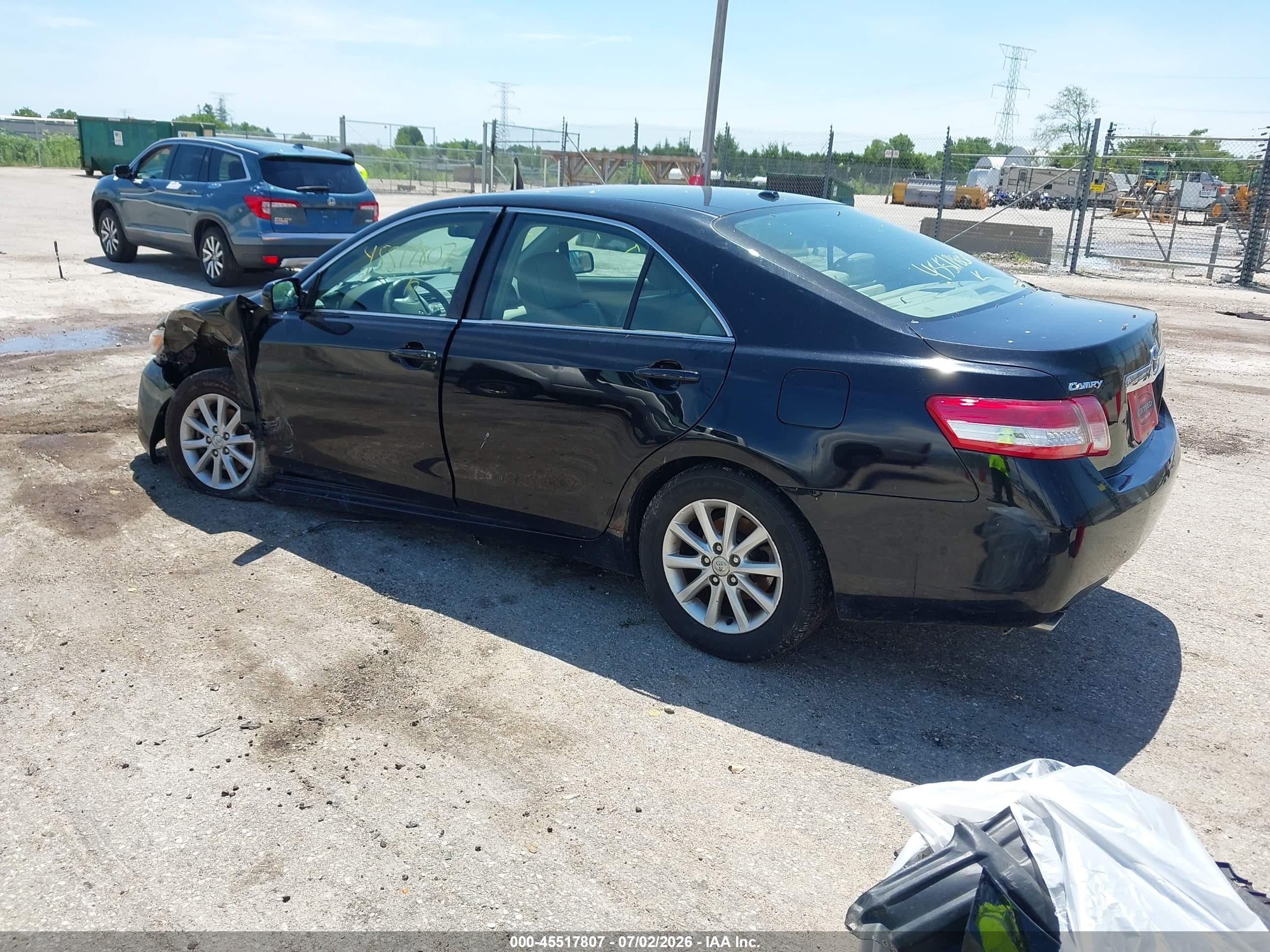 2011 Toyota Camry Xle V6 Black vin: 4T1BK3EK6BU119788