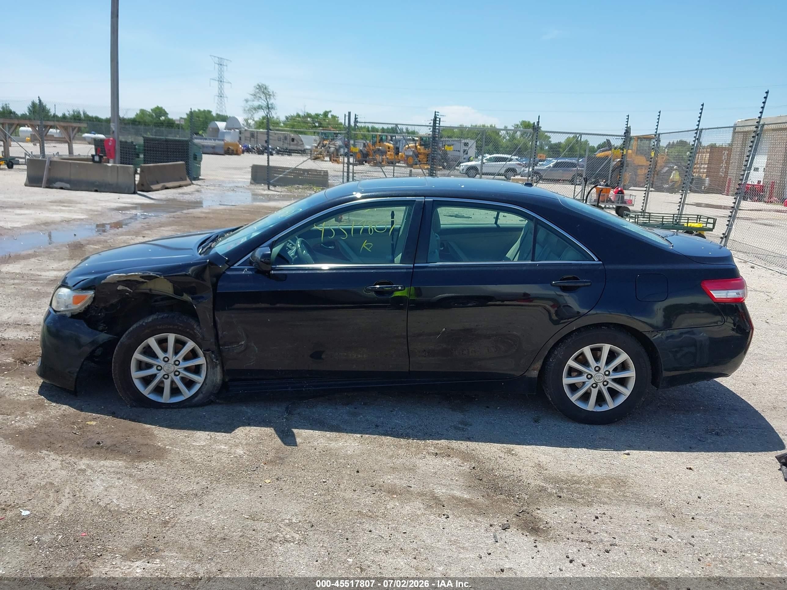 2011 Toyota Camry Xle V6 Black vin: 4T1BK3EK6BU119788