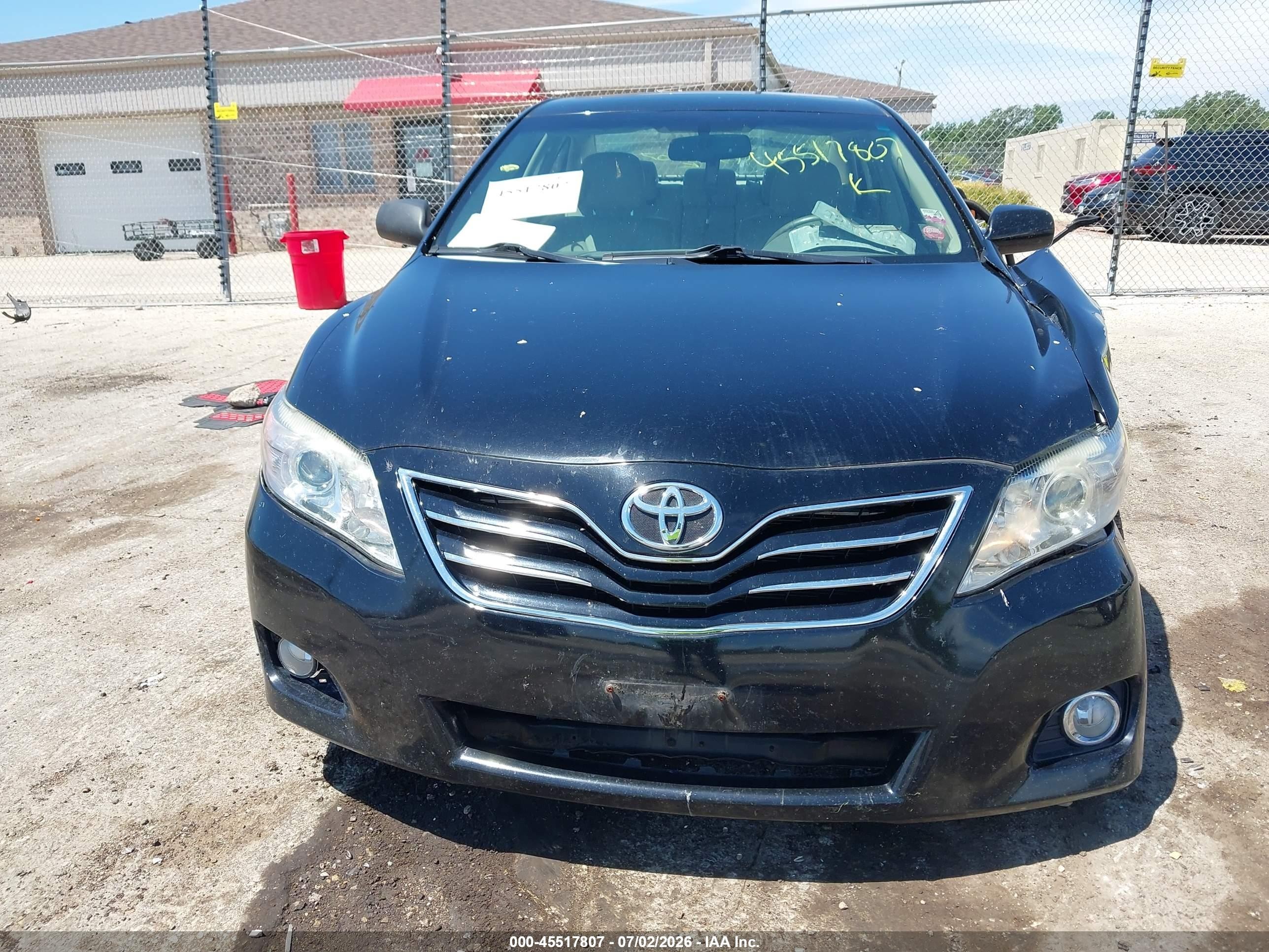 2011 Toyota Camry Xle V6 Black vin: 4T1BK3EK6BU119788