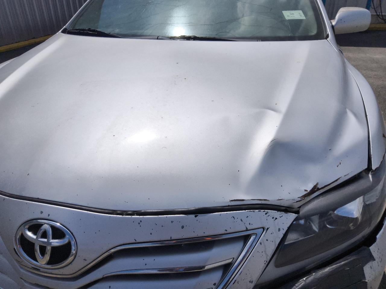 2011 Toyota Camry Xle V6 Silver vin: 4T1BK3EK6BU122786 Damage: Hood, Dent(S) W/ Paint Dmg, > 12 Inches