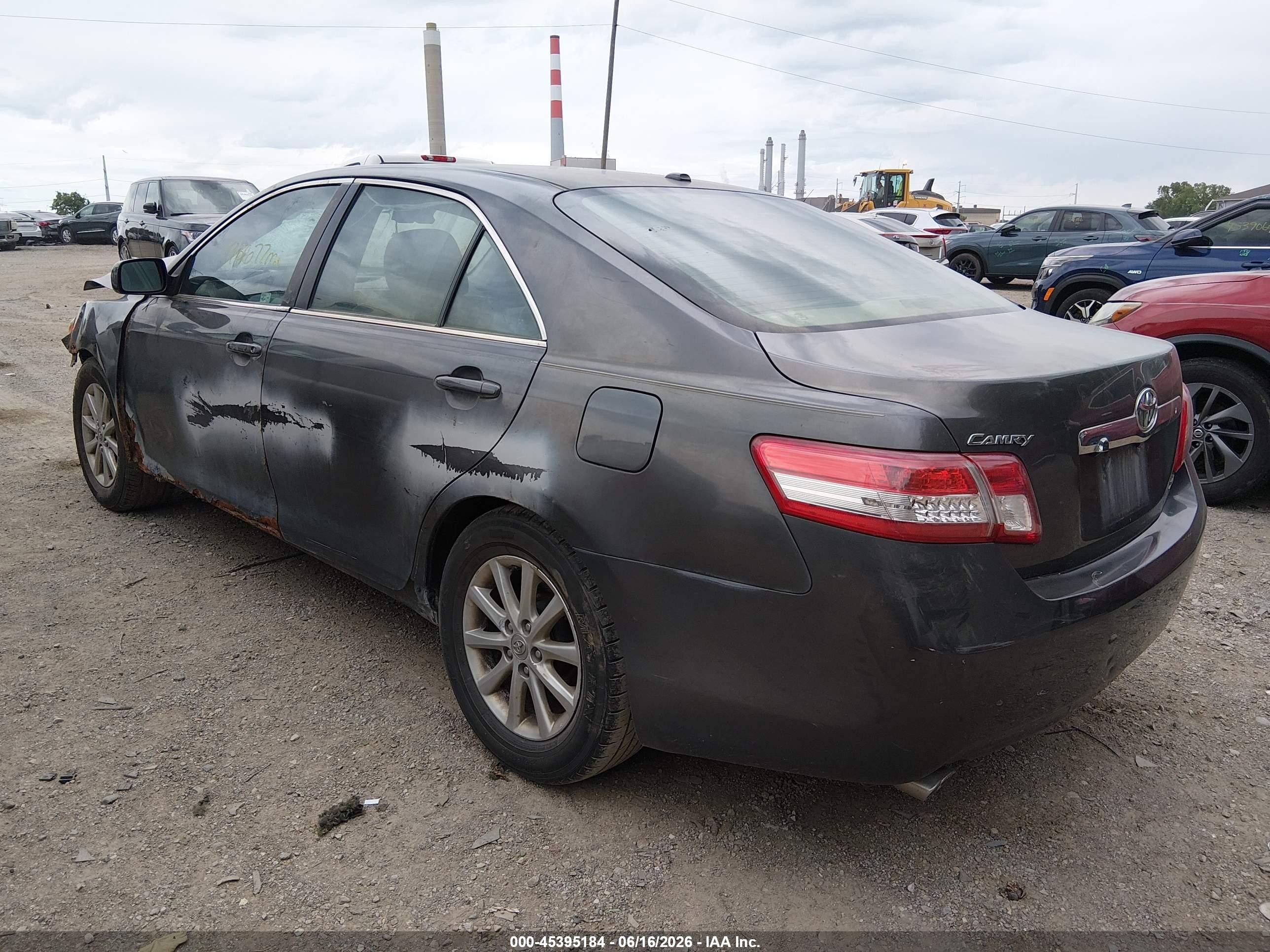 2011 Toyota Camry Xle V6 Gray vin: 4T1BK3EK6BU124683
