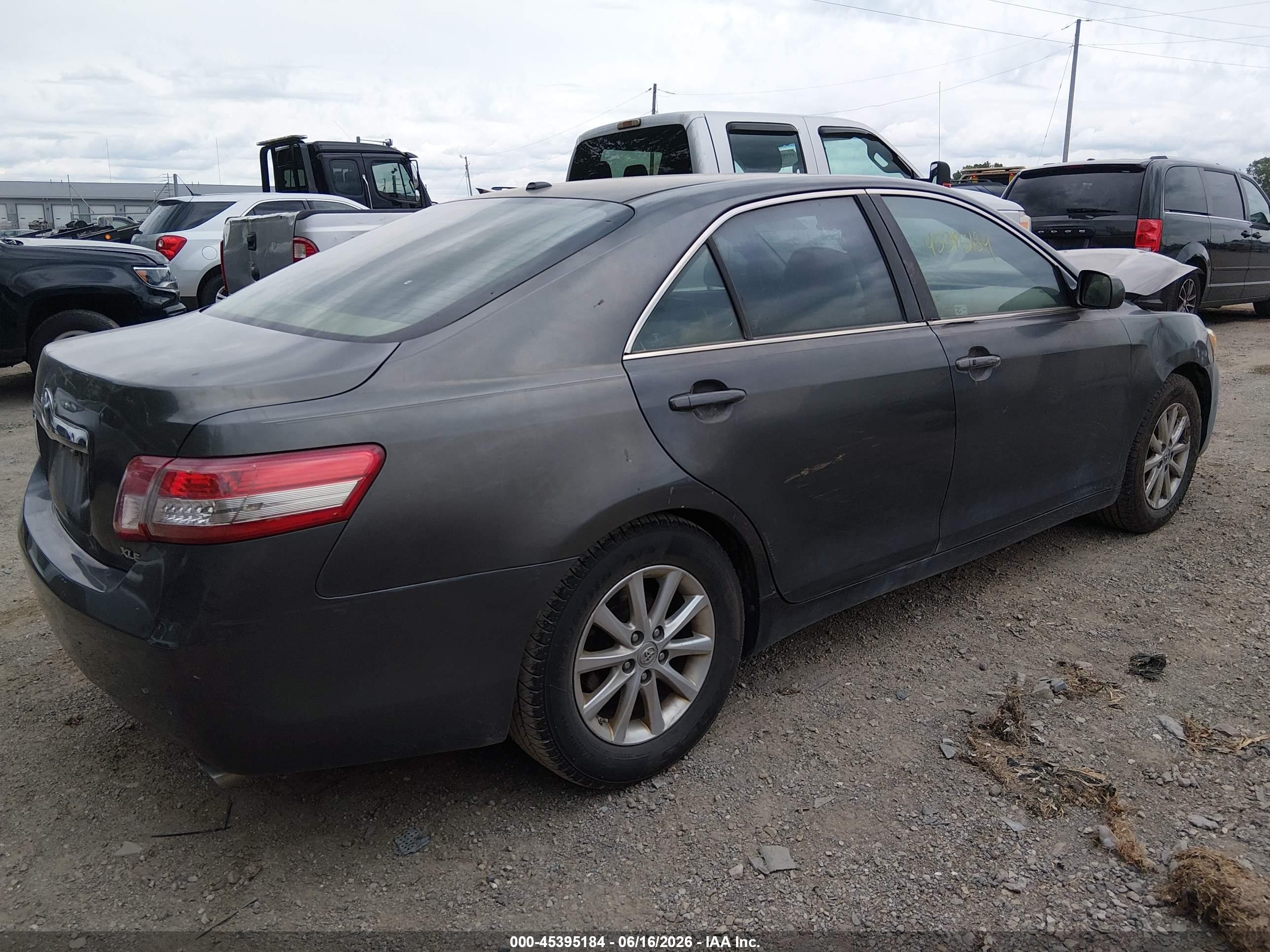 2011 Toyota Camry Xle V6 Gray vin: 4T1BK3EK6BU124683