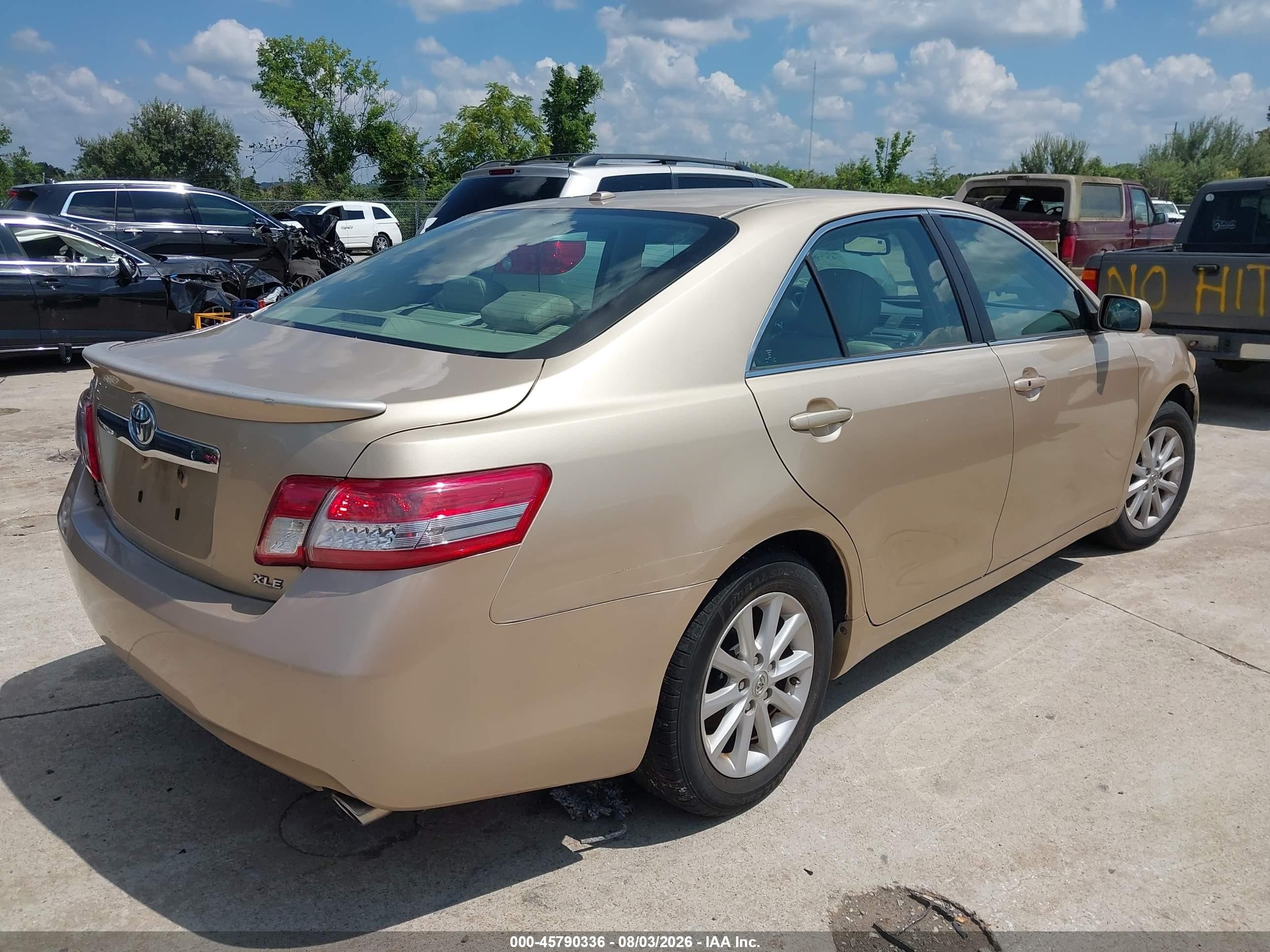 2011 Toyota Camry Xle V6 Tan vin: 4T1BK3EK6BU127843