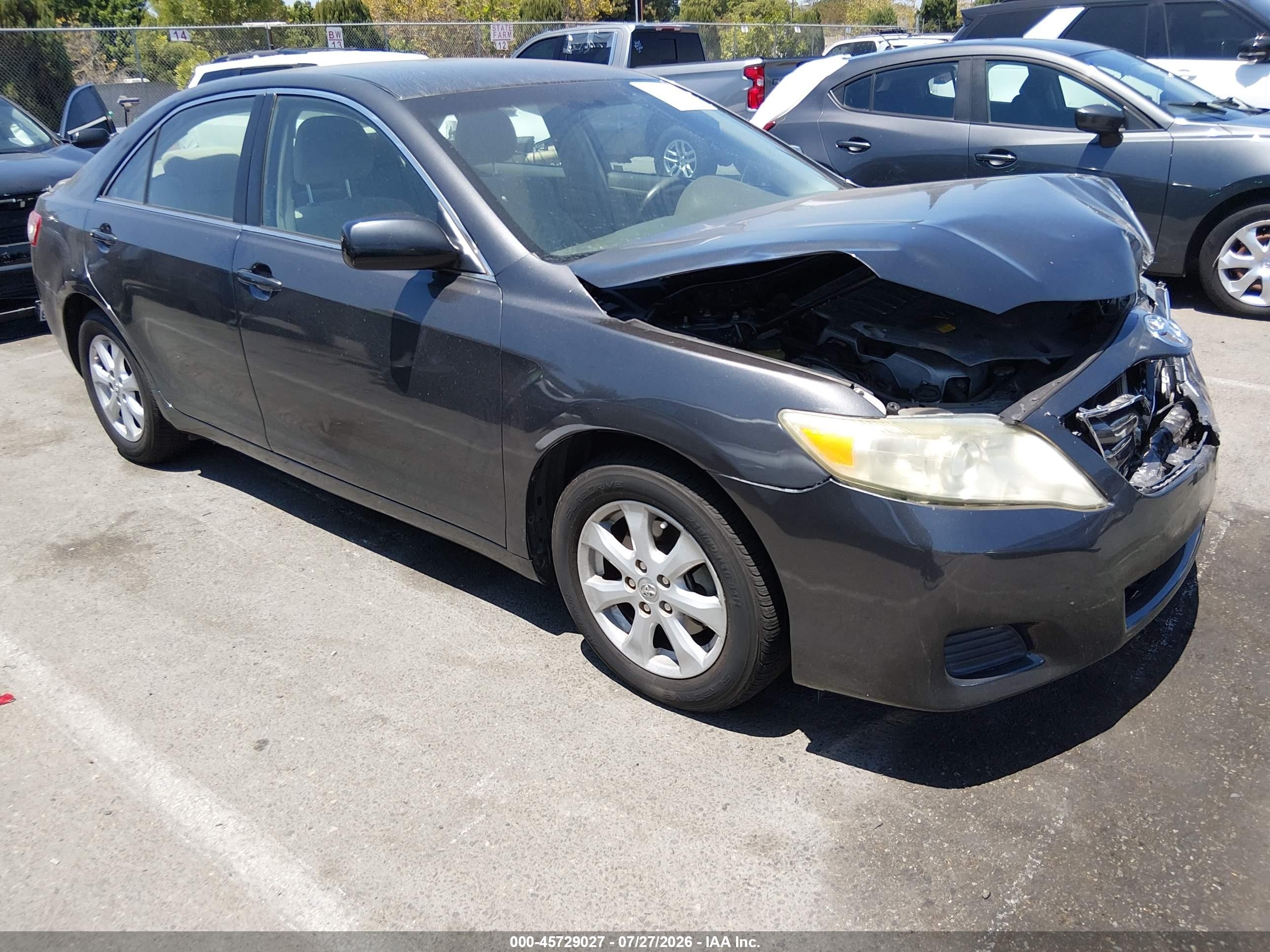 2011 Toyota Camry Le V6 Gray vin: 4T1BK3EK6BU622057