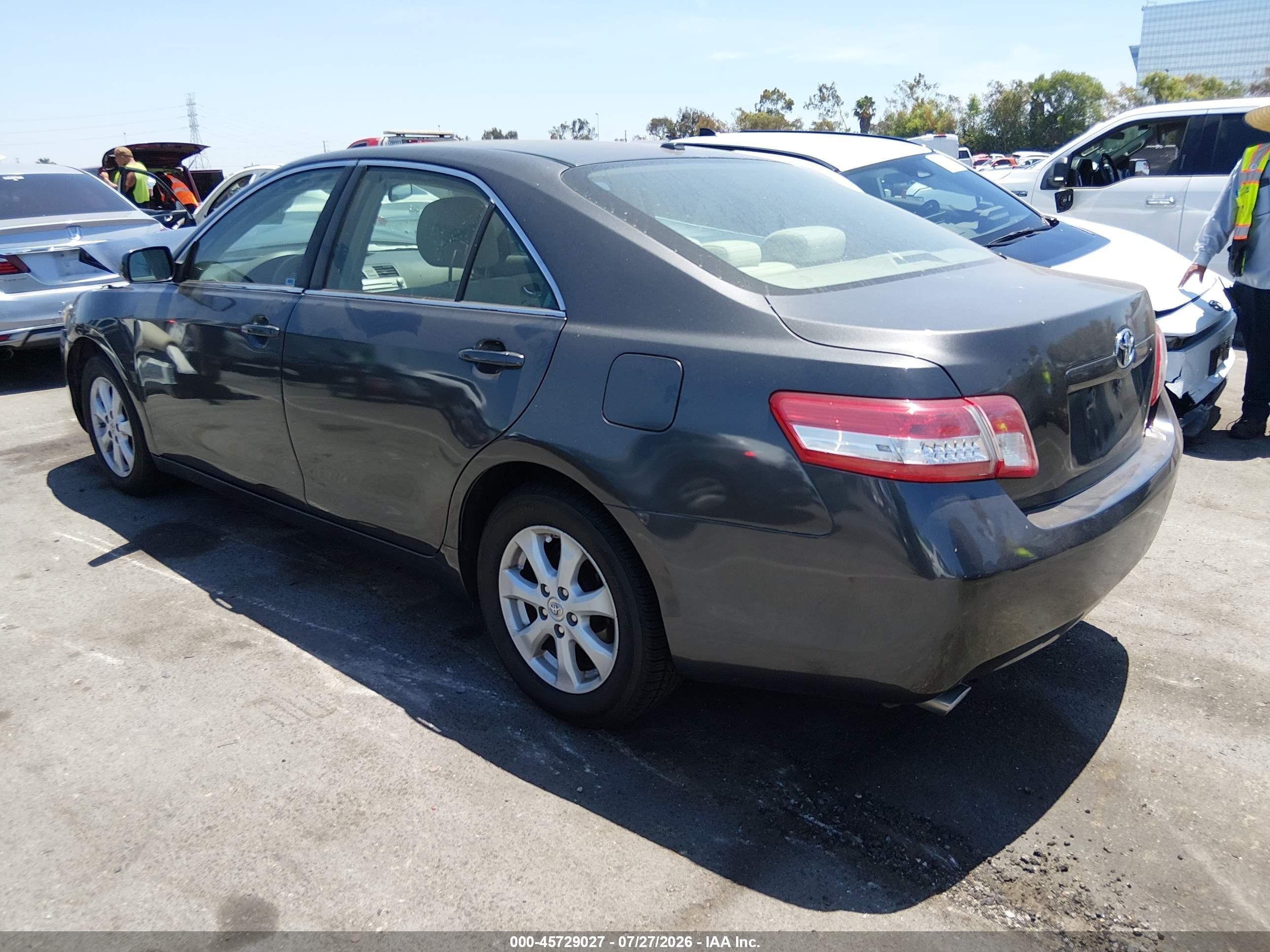 2011 Toyota Camry Le V6 Gray vin: 4T1BK3EK6BU622057